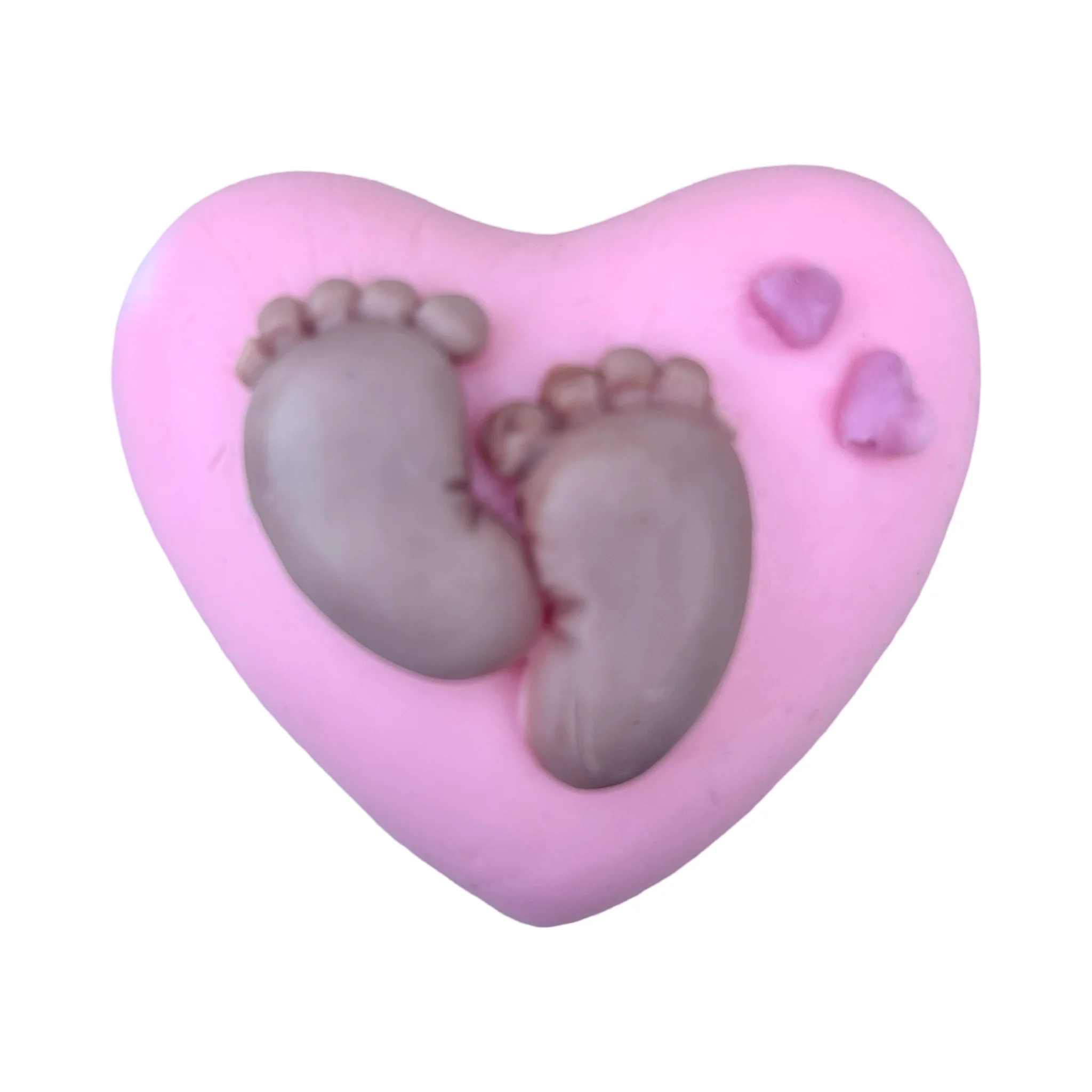 Heart and Newborn Baby Feet Soap Favors - Image 4