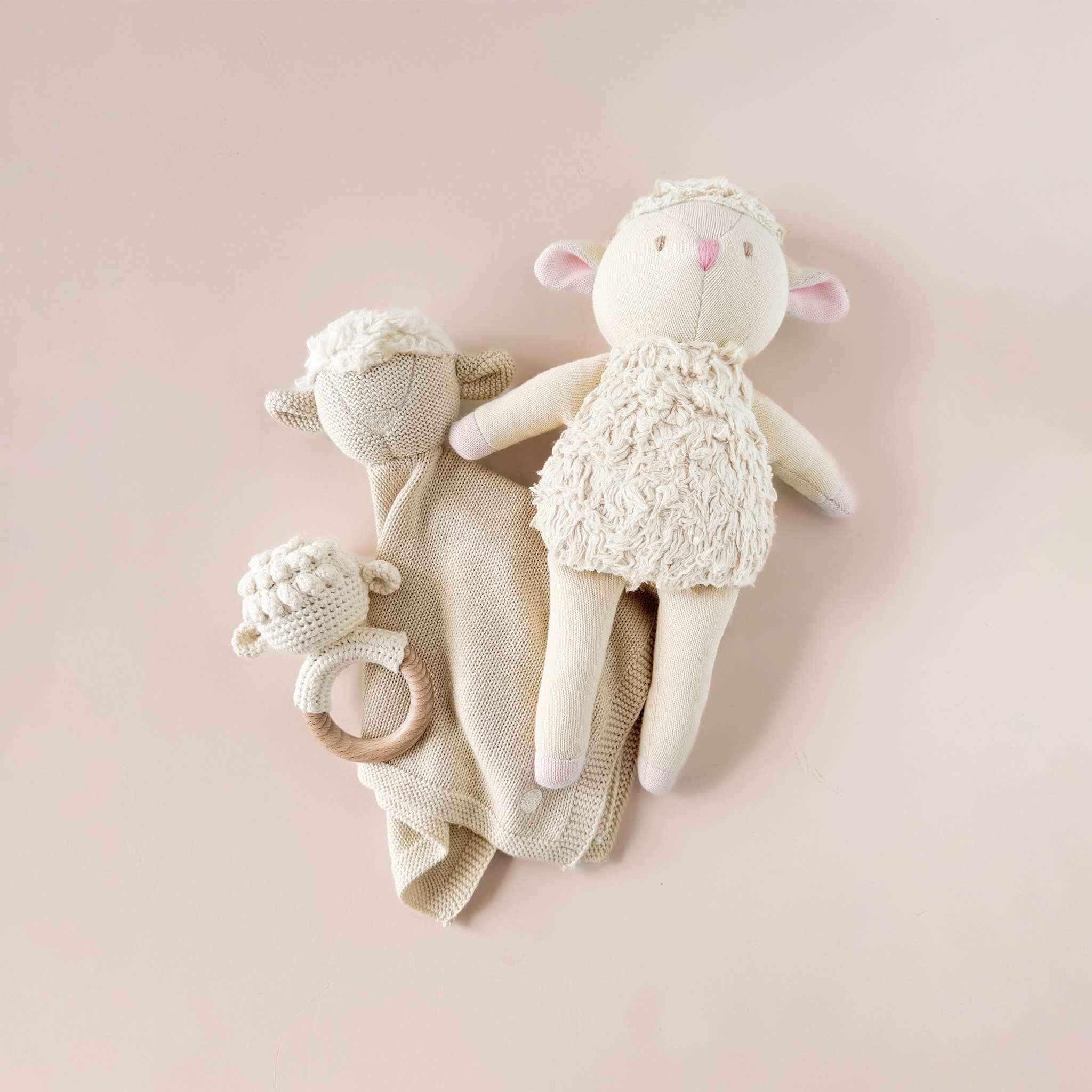 Plush Toy Lamb Baby Newborn Stuffed Animal Gift Sheep: Cream - Image 2