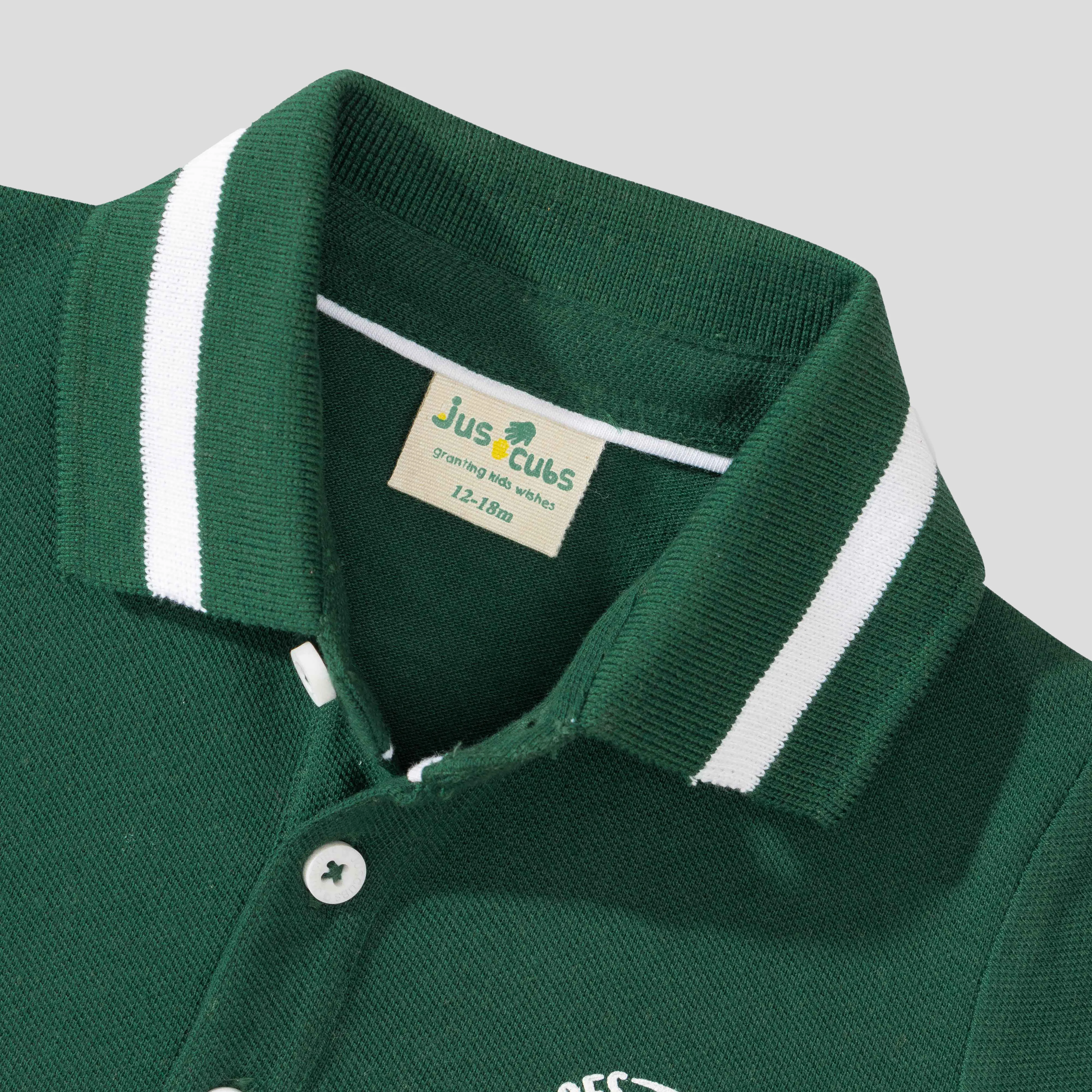 Polo Shirt with Striped Jogger Set for Boys - Image 4