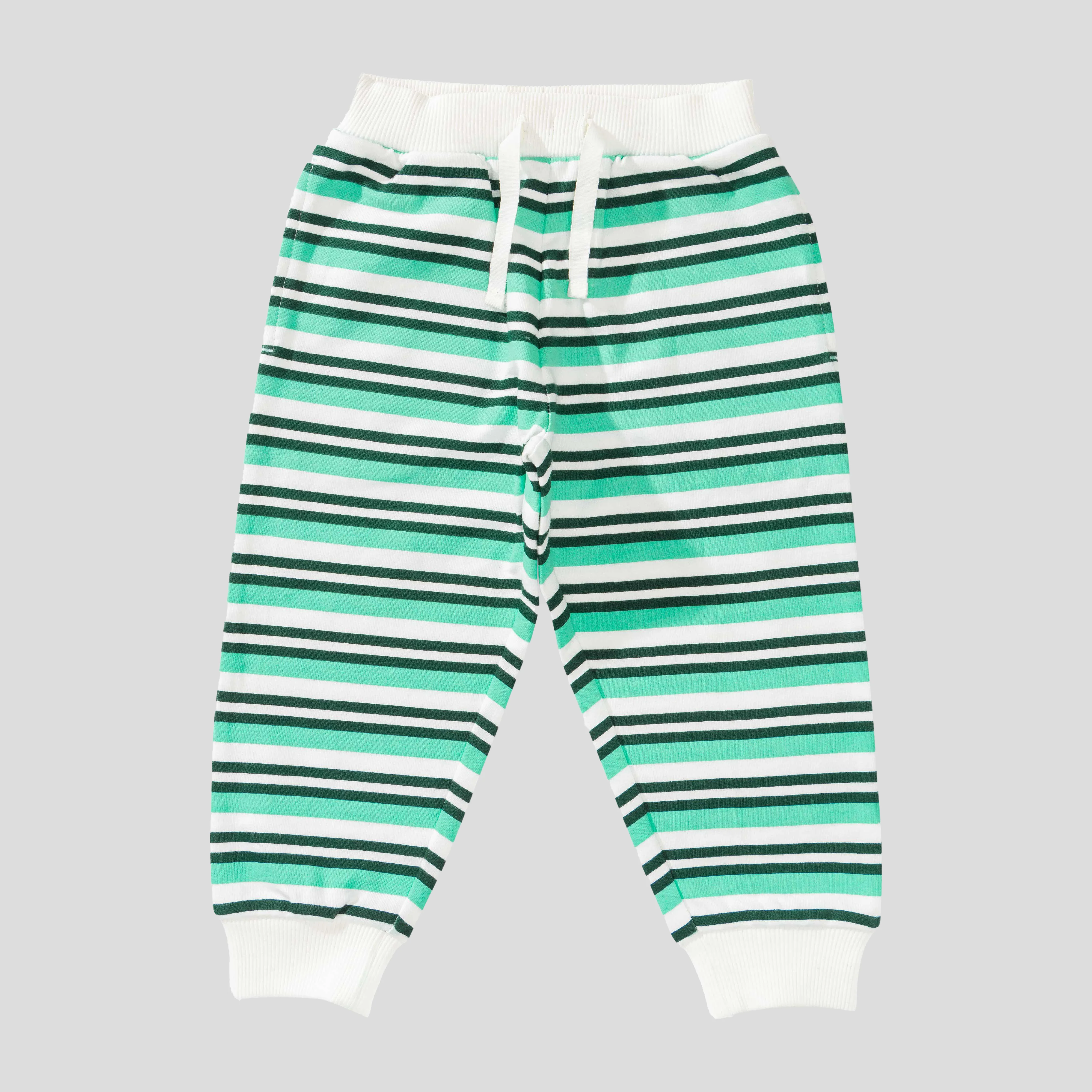 Polo Shirt with Striped Jogger Set for Boys - Image 5
