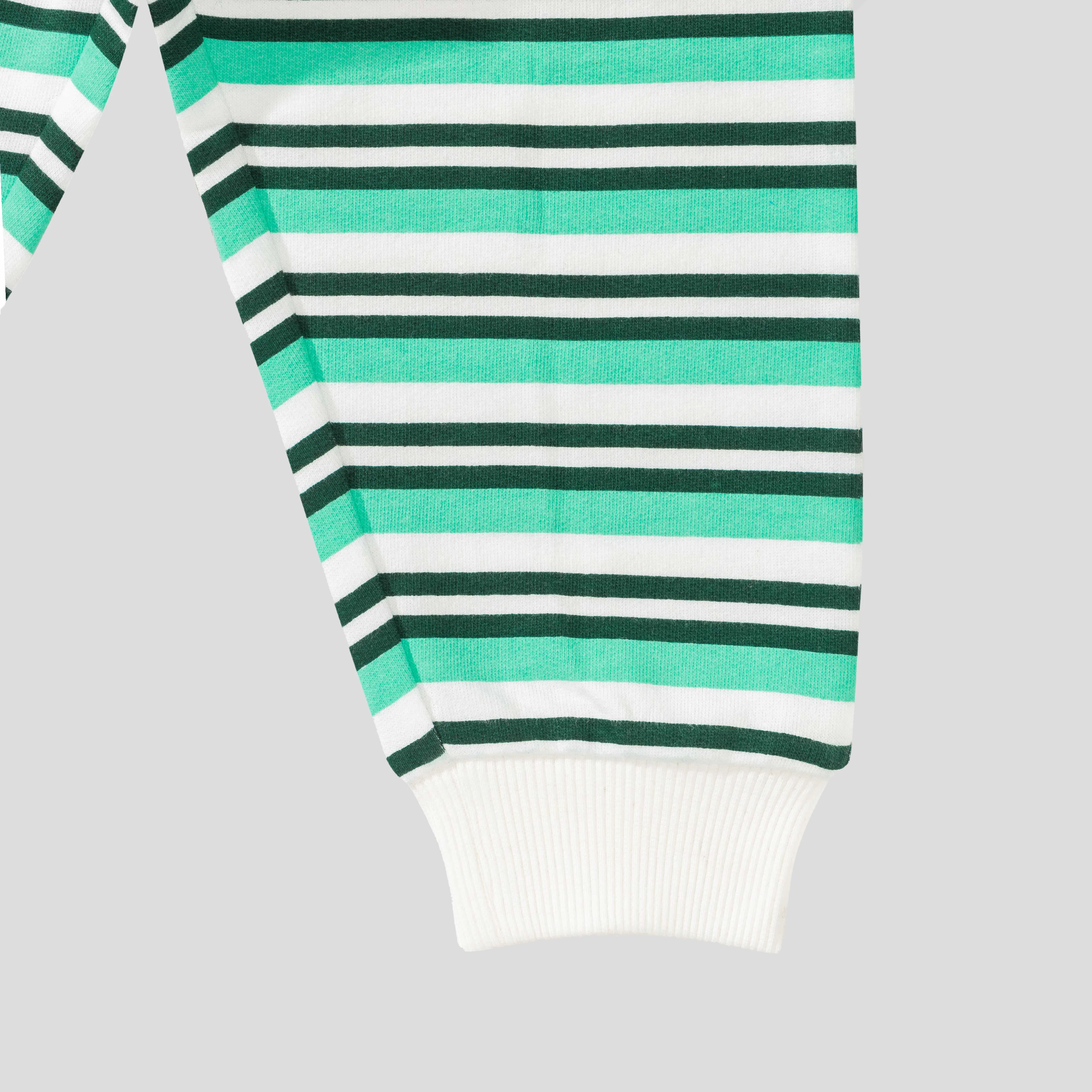 Polo Shirt with Striped Jogger Set for Boys - Image 8