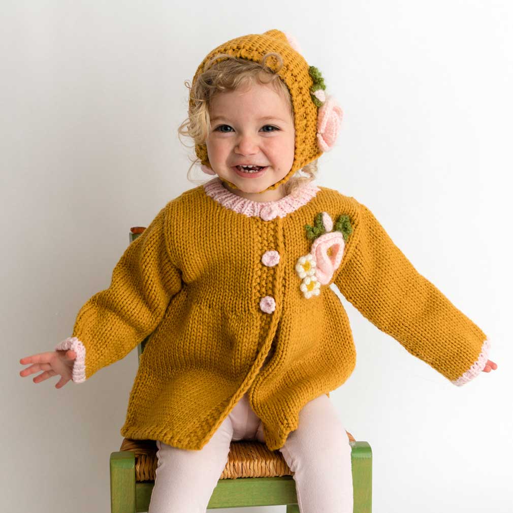 Poppy Sweater Gold Baby & Toddler - Image 2