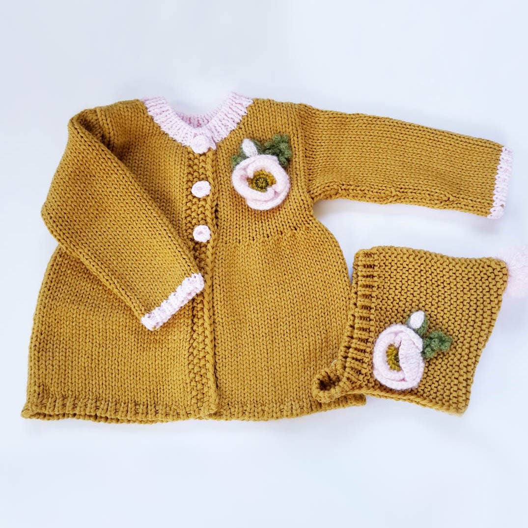 Poppy Sweater Gold Baby & Toddler - Image 3