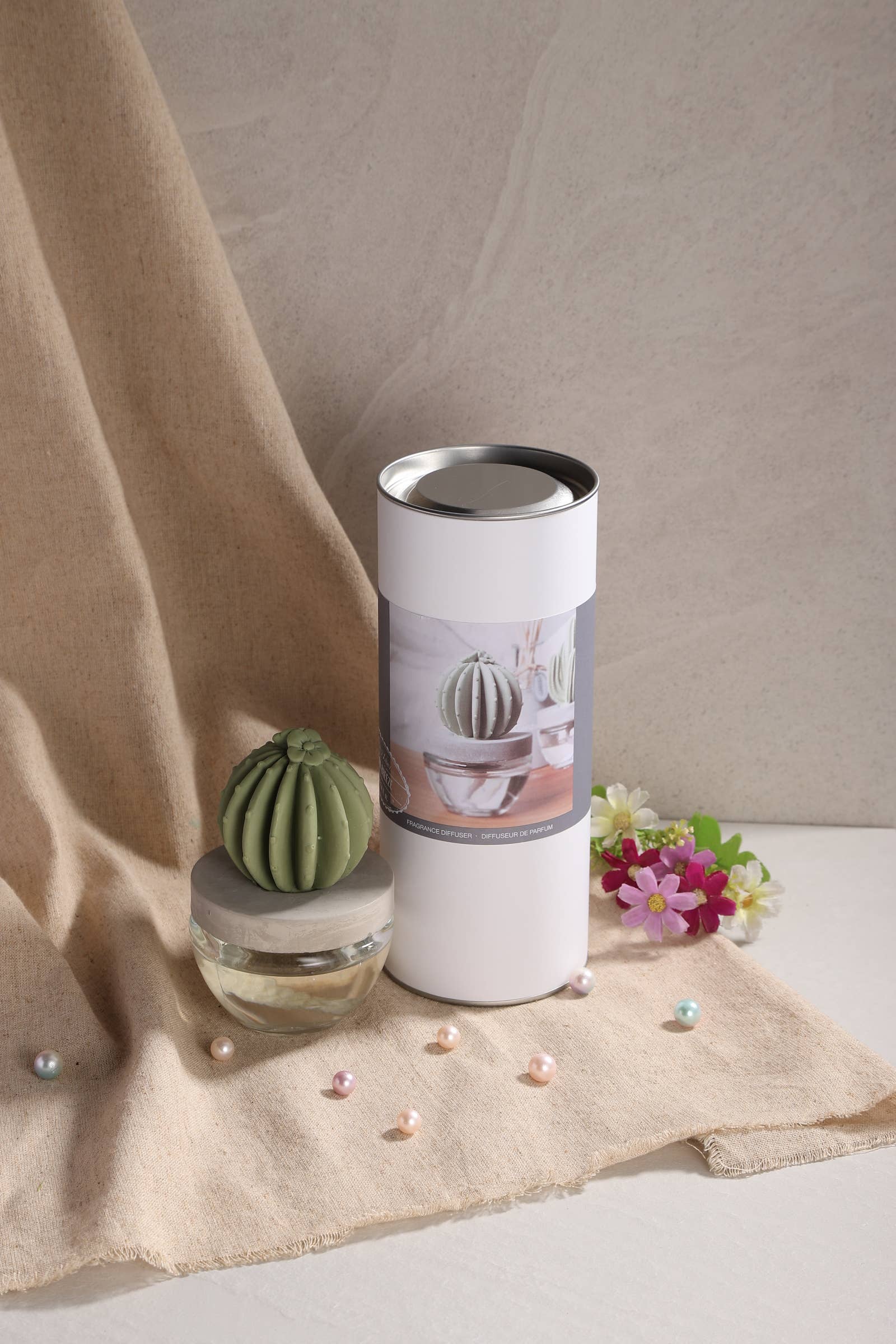 Barrel Cactus ceramic diffuser - Ocean Breeze - Image 4