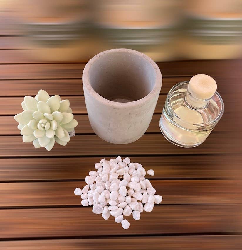 Succulent in Planter Diffuser Gift Set for Home Decor - Image 9