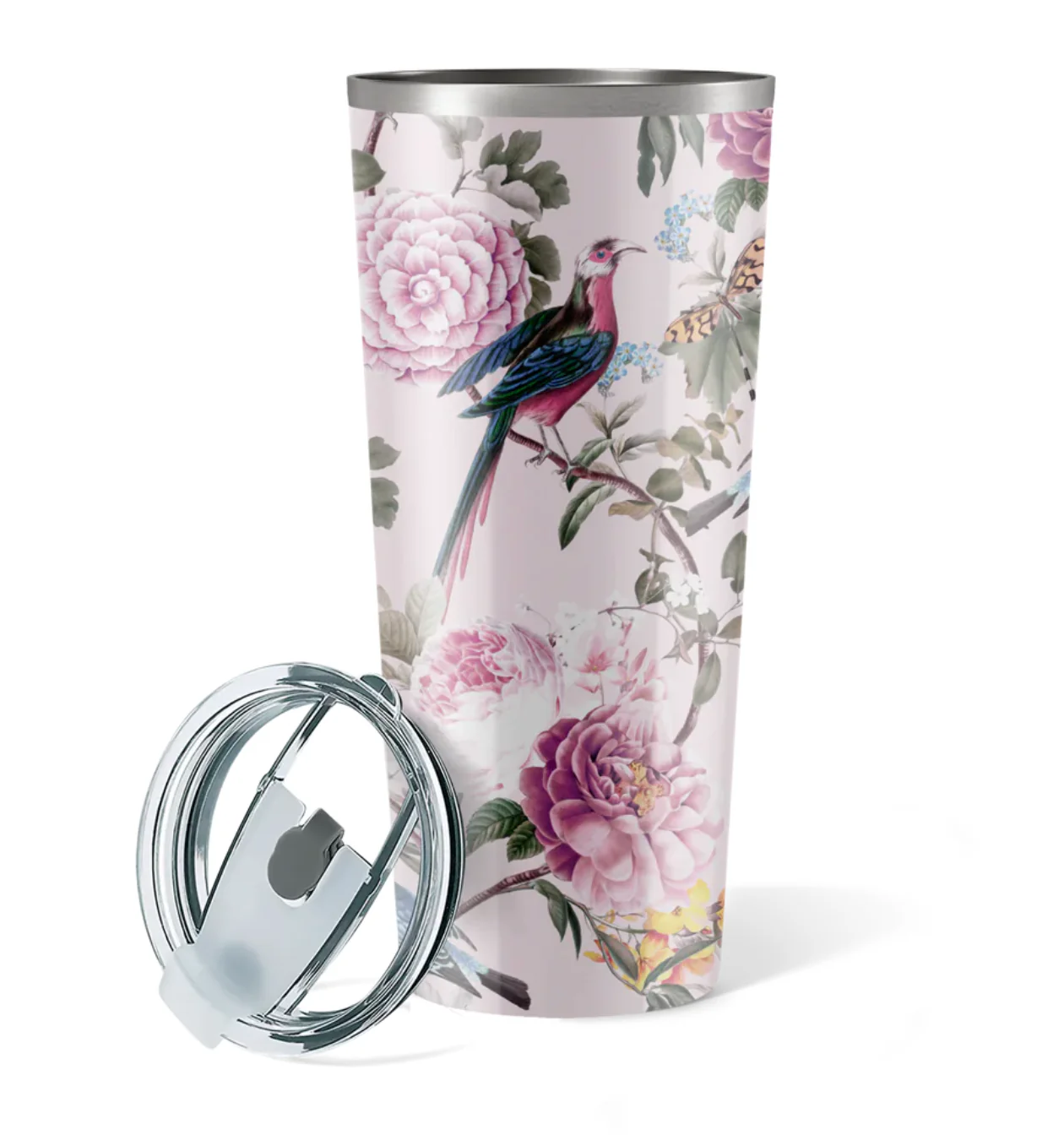 Primavera | Bird Floral Gloss Insulated Drink Tumbler Primavera - Image 4
