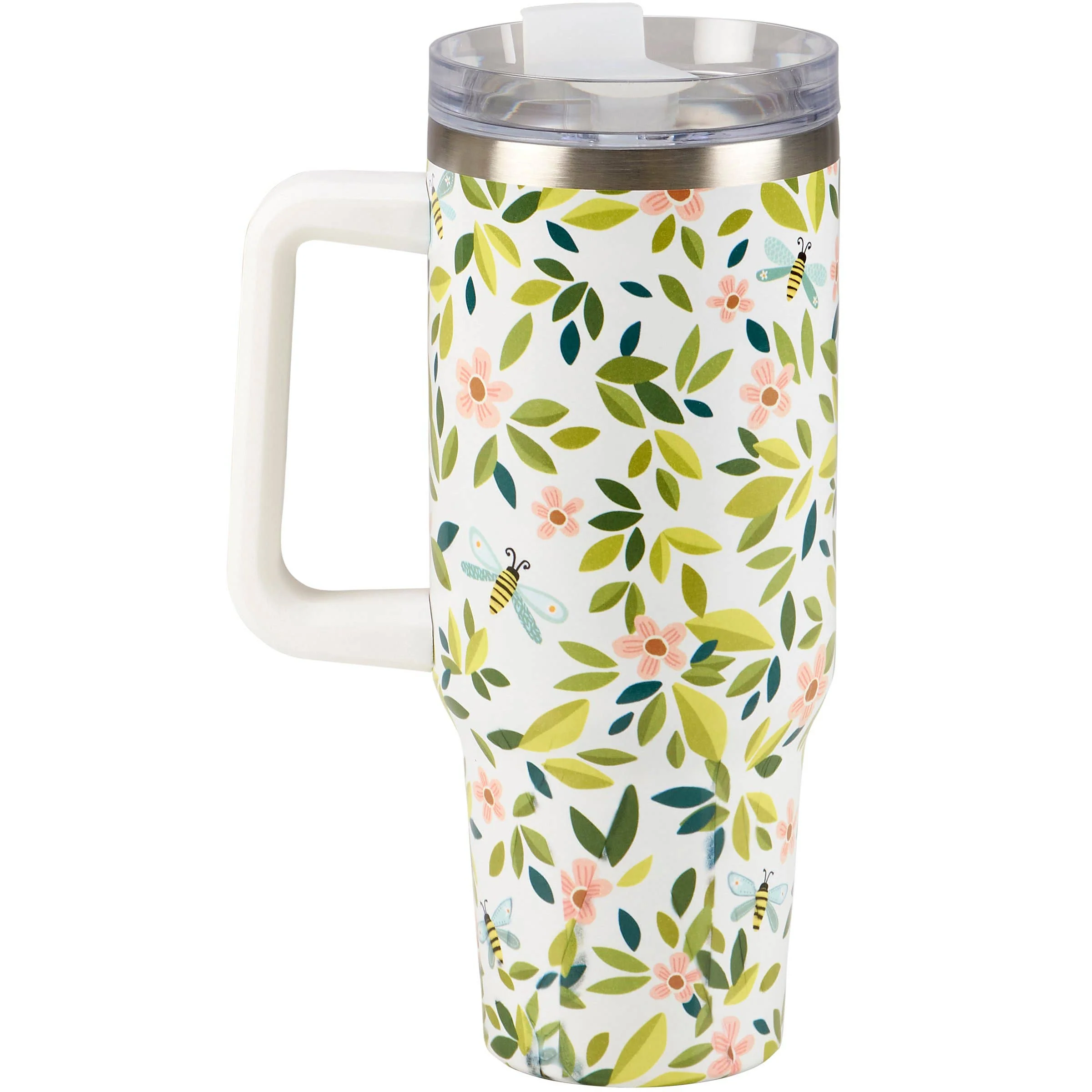 Flowers And Bees Travel Mug - Image 2