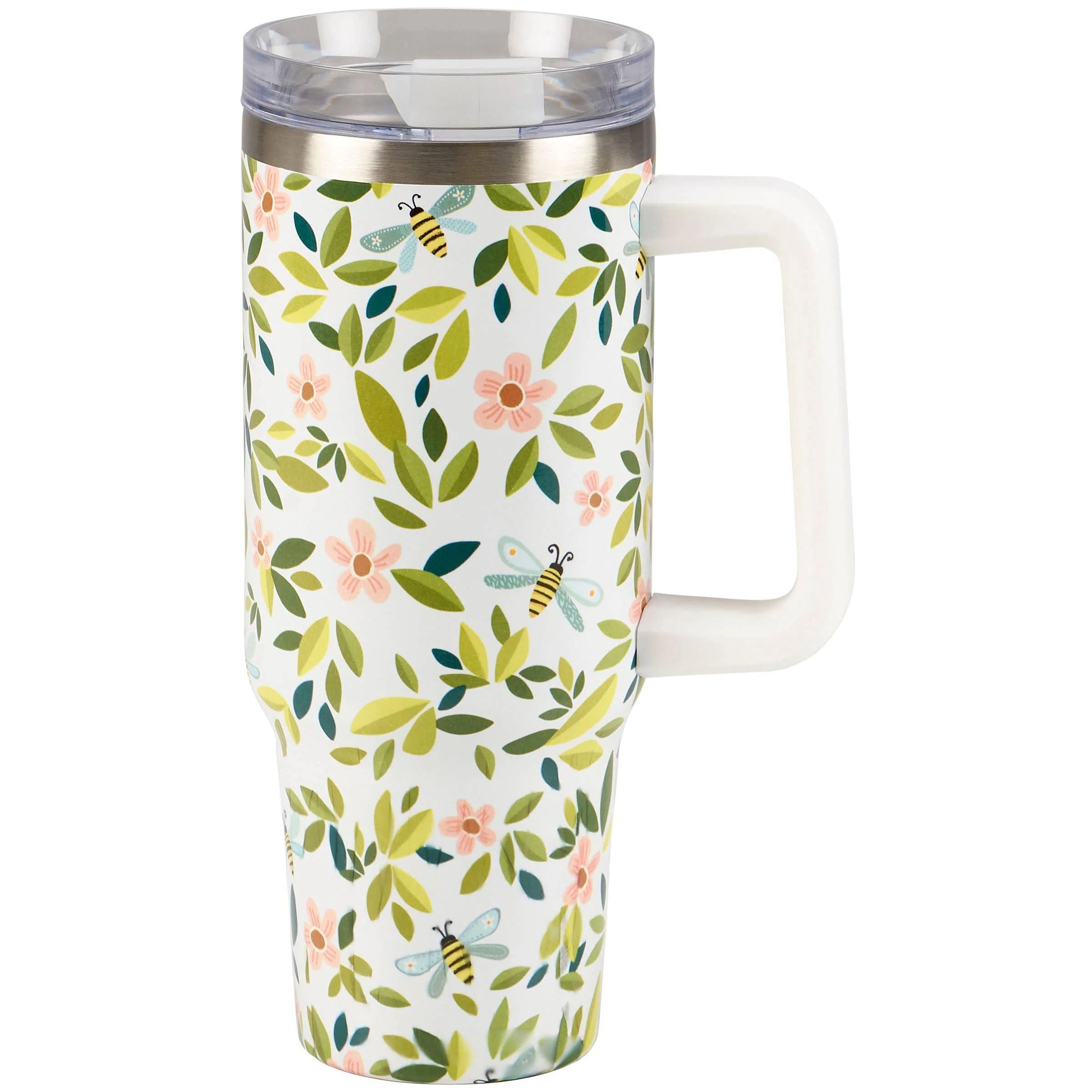 Flowers And Bees Travel Mug - Image 3