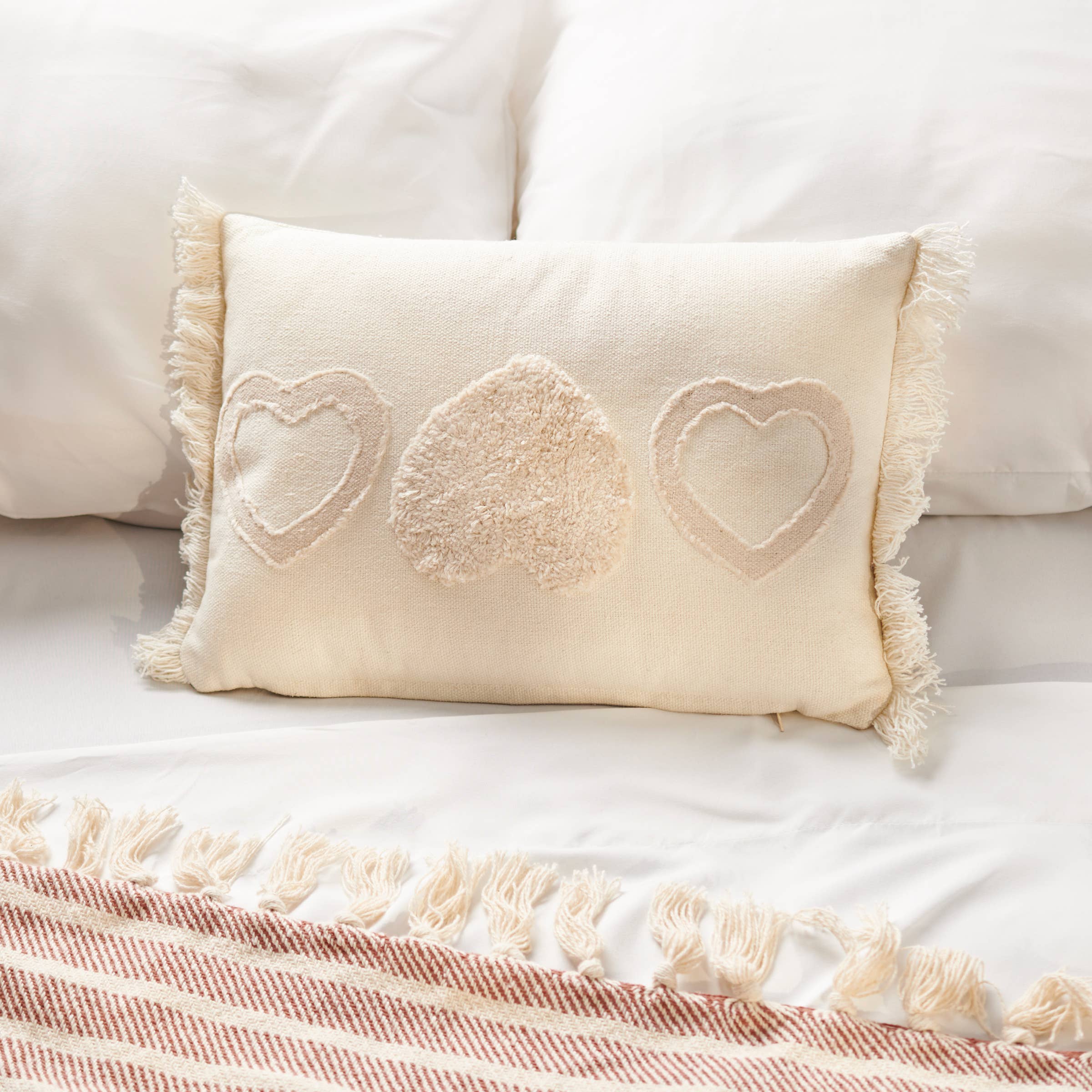 Textured Heart Pillow - Image 6
