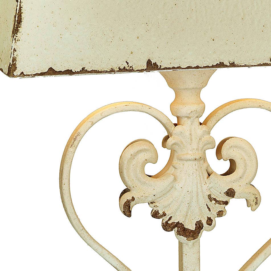 Vintage Style Antique Reproduction Metal Table Lamp - Image 3