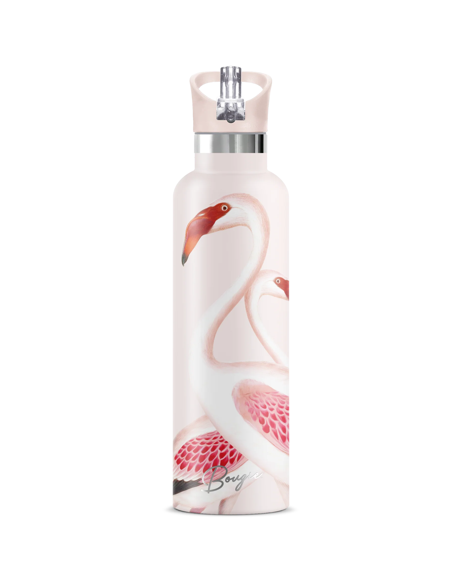Puna | Vintage Pink Flamingo Insulated Water Bottle 25oz
