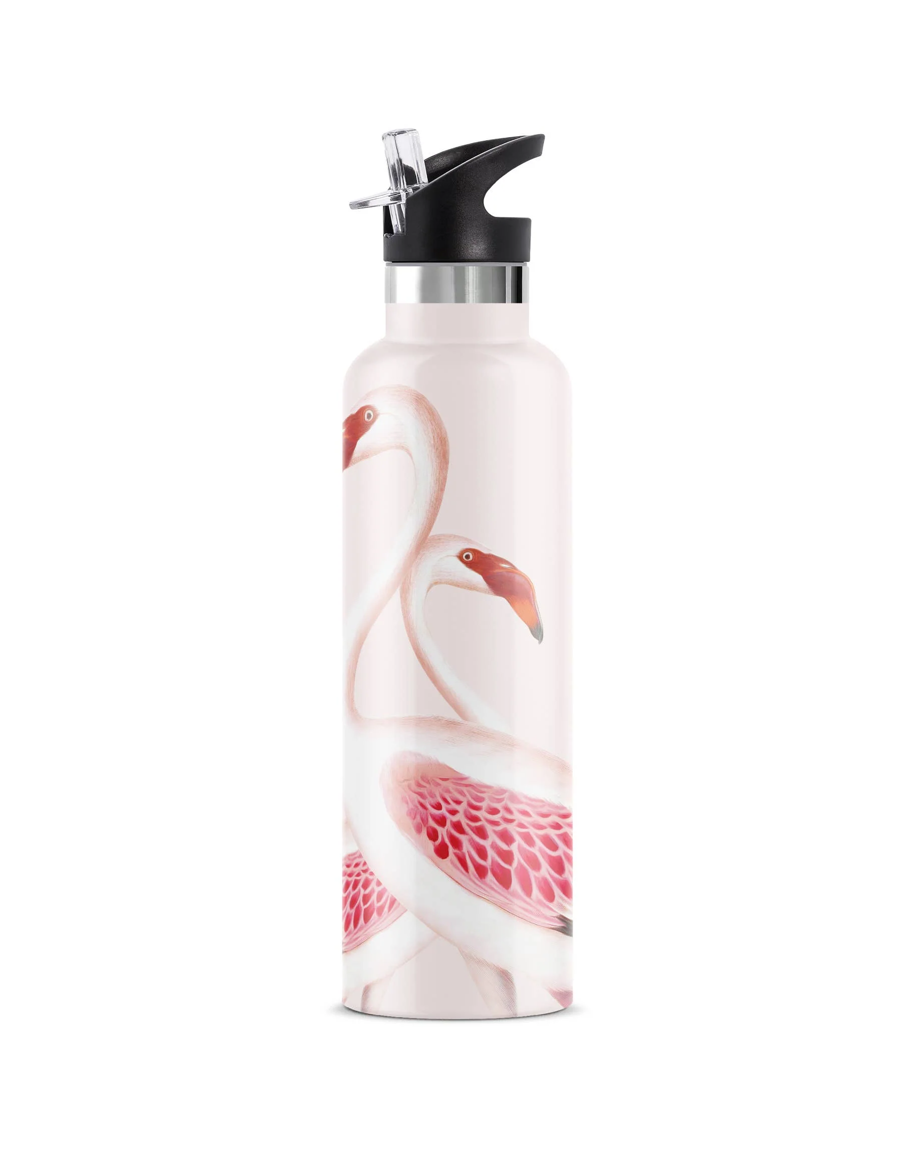 Puna | Vintage Pink Flamingo Insulated Water Bottle 25oz - Image 7