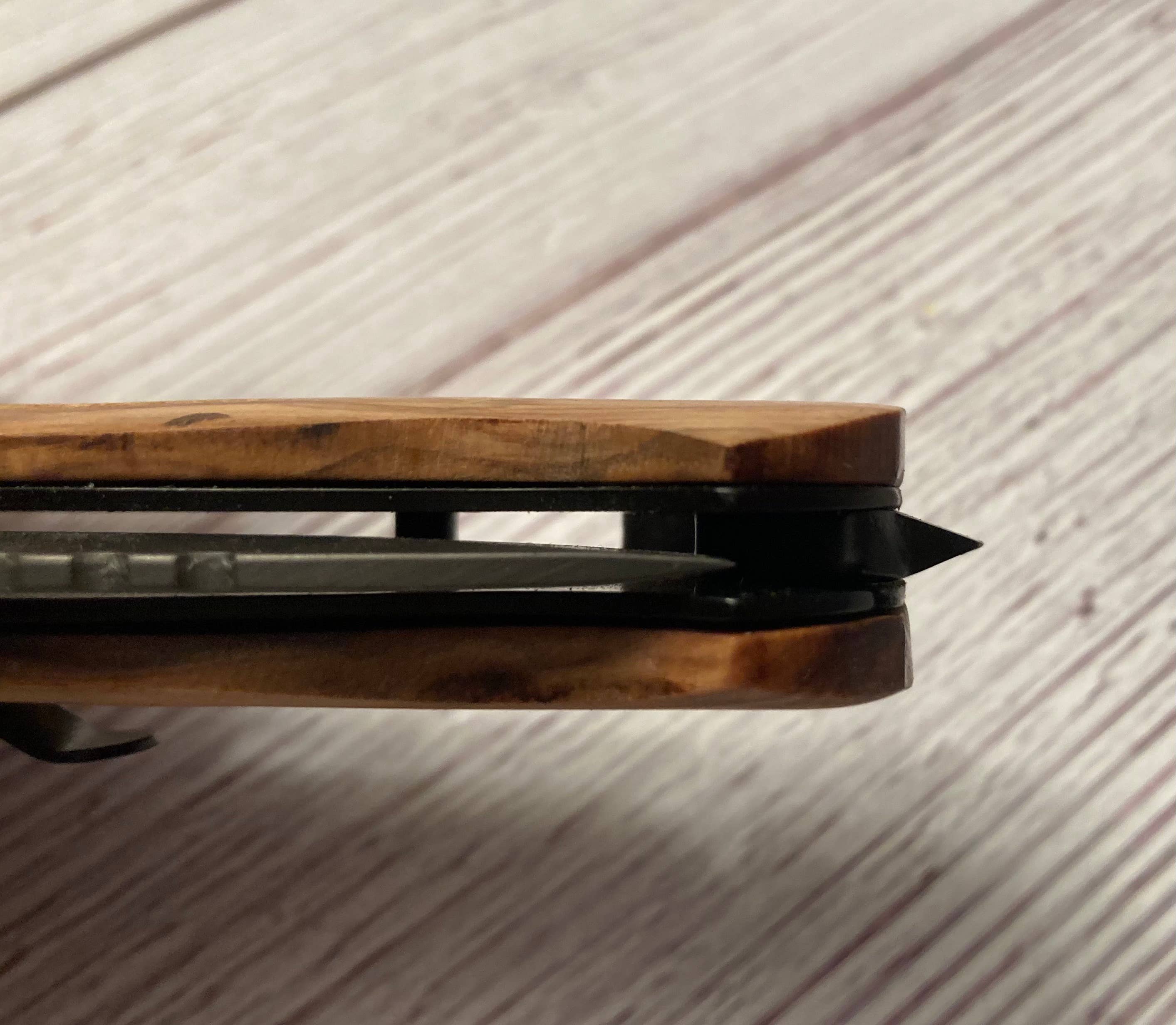 Firefighter/Red Line #1 Knife -Quail Tail Laser Art - Image 5
