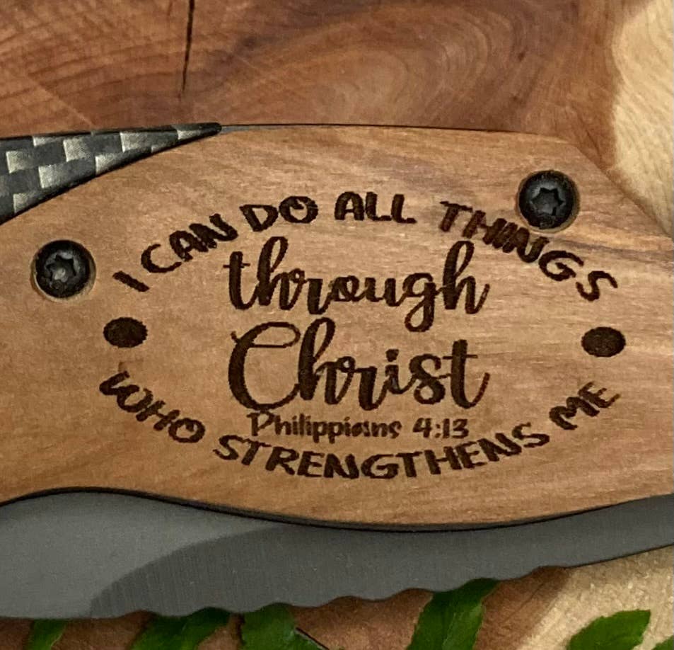 I Can Do All Things Thru Christ Knife - Image 2