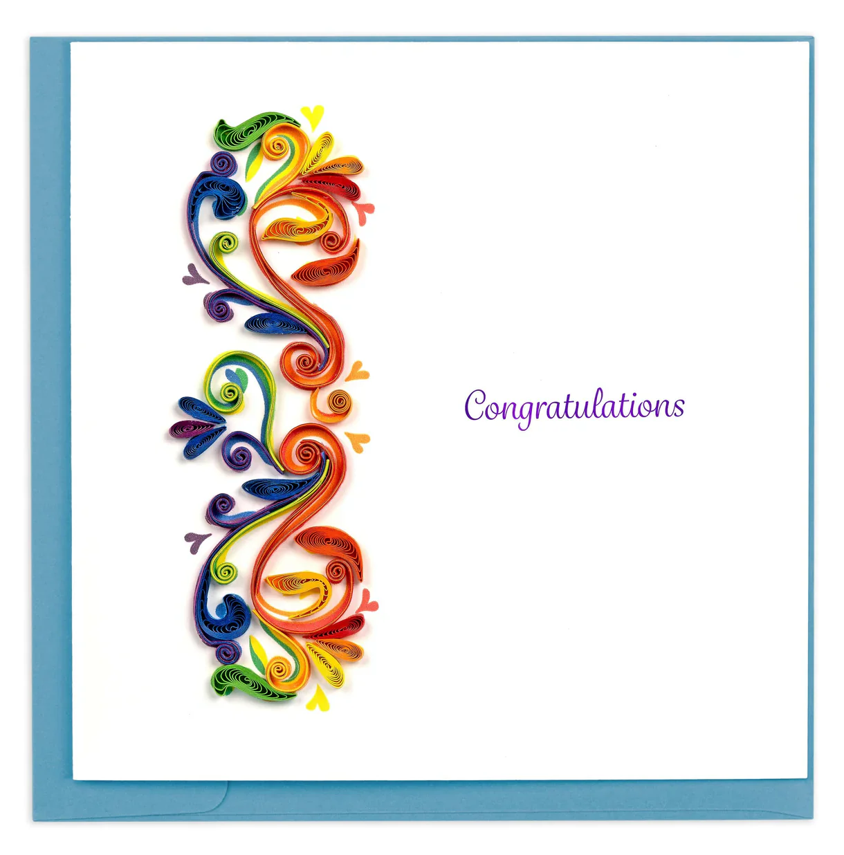 QuillingCard Rainbow Swirl Congratulations - Image 2