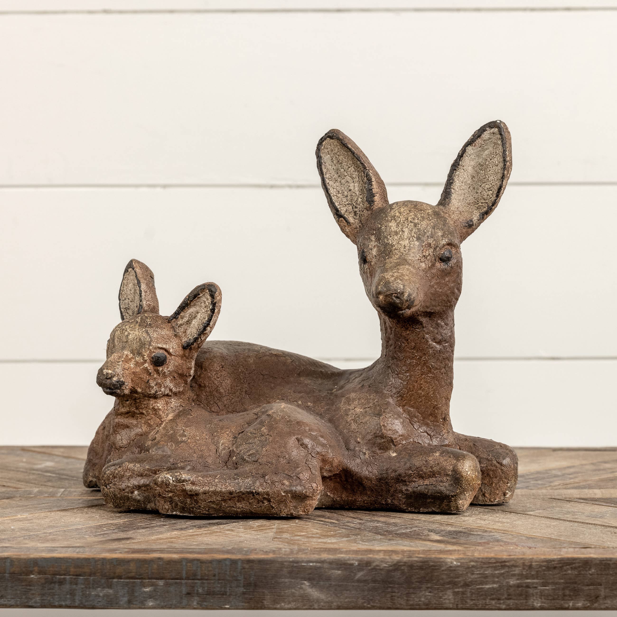SITTING DOE W/ FAWN STATUETTE - Image 2
