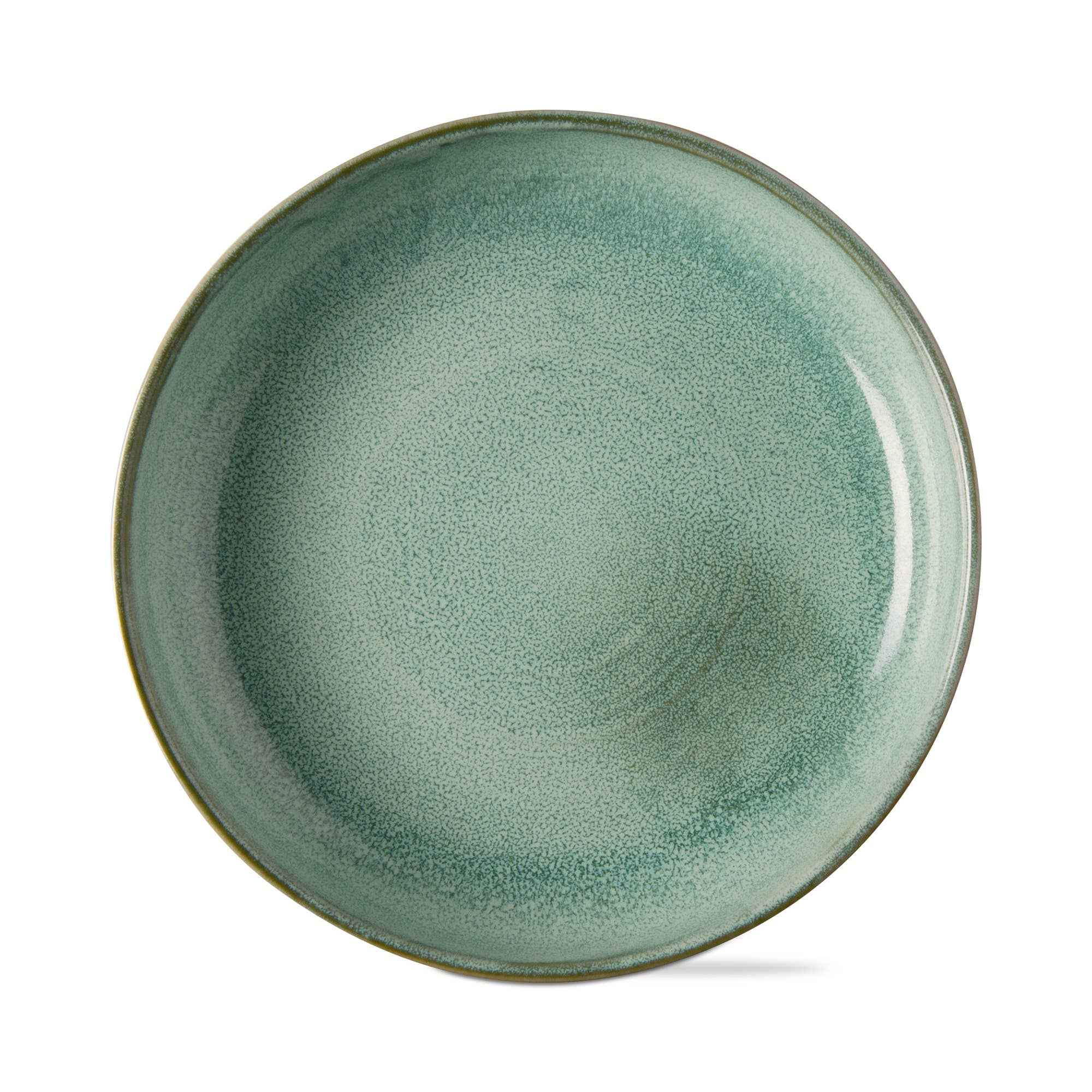 Reactive Glaze Plate Celadon Stoneware