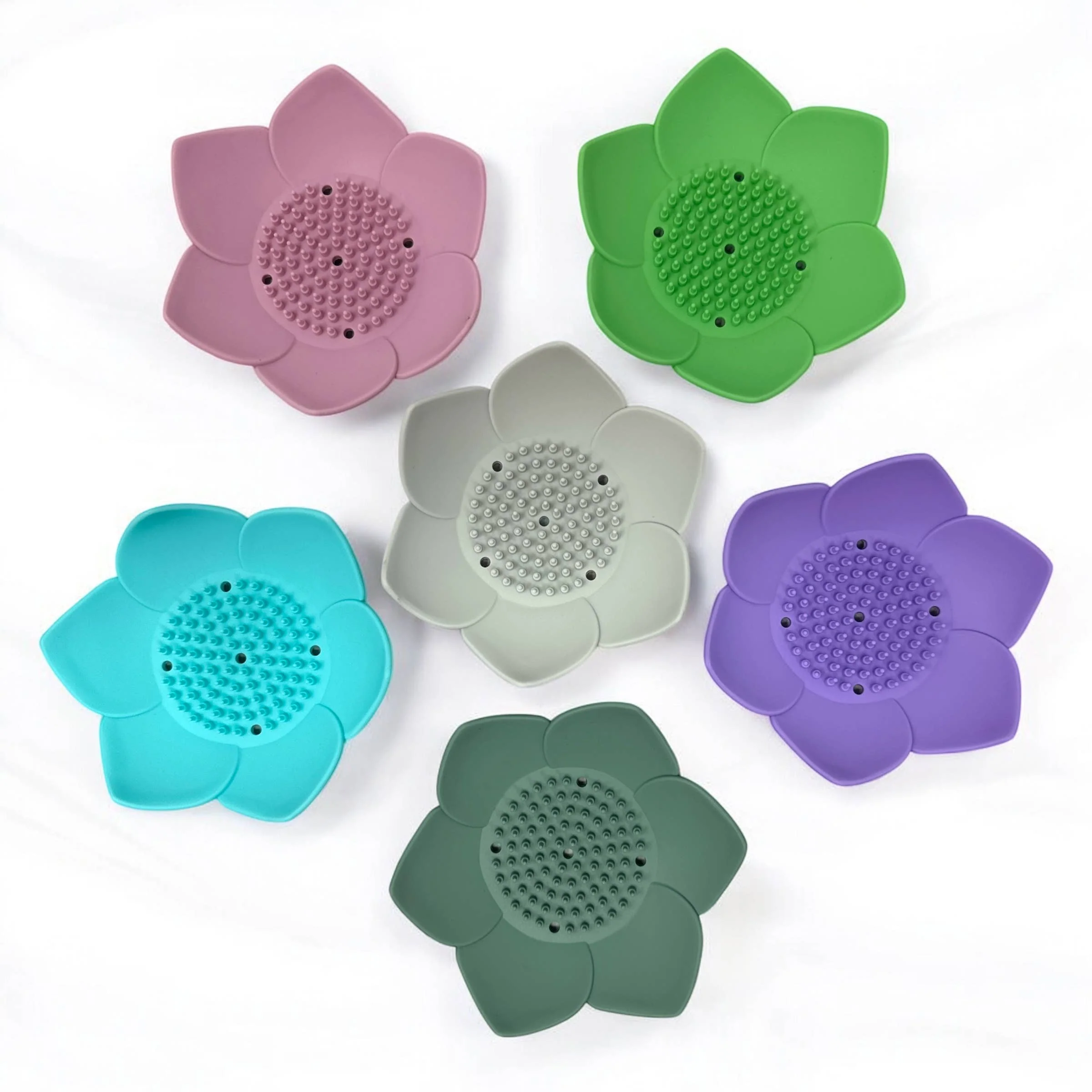 Relax Away Essentials - Shower Steamer Tray - Lotus Shape - Flexible Silicone - Image 2