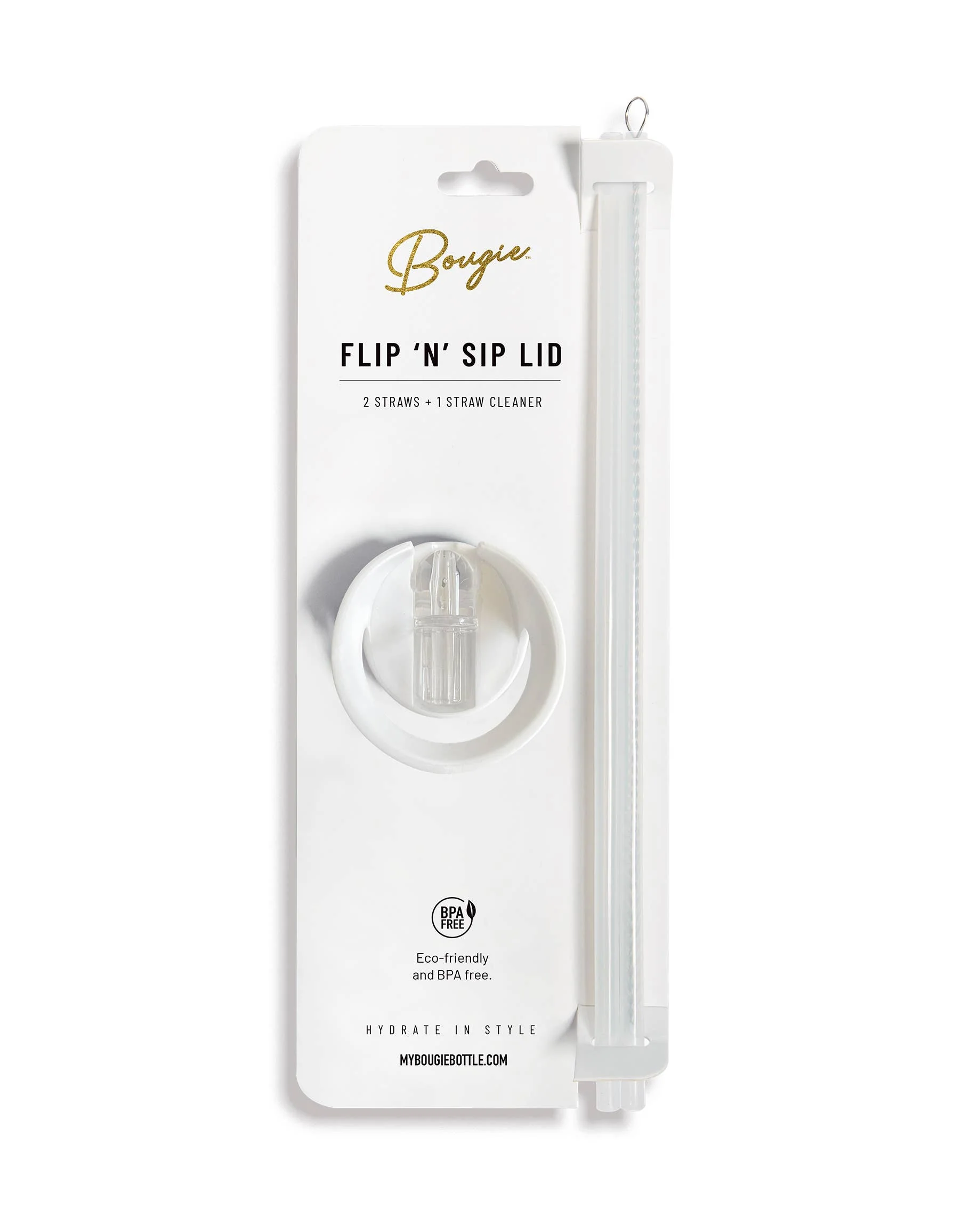 Replacement Flip ’N’ Sip Lid - Leak-Proof Handle with Straws - Image 2