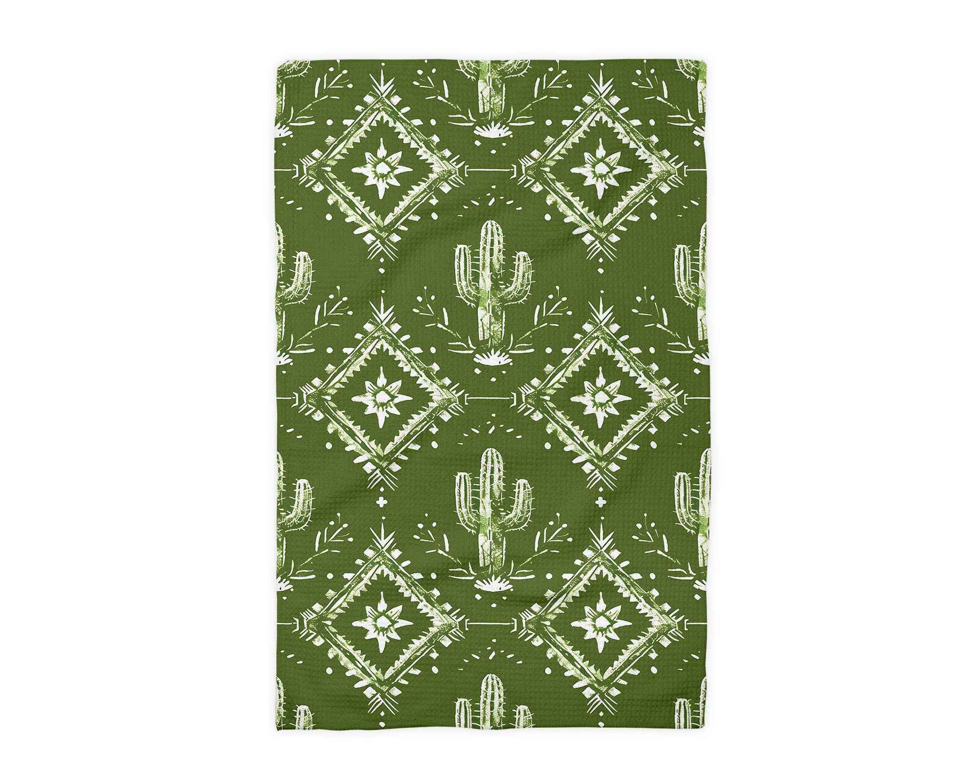 Retro Cactus Kitchen Towel - Image 2