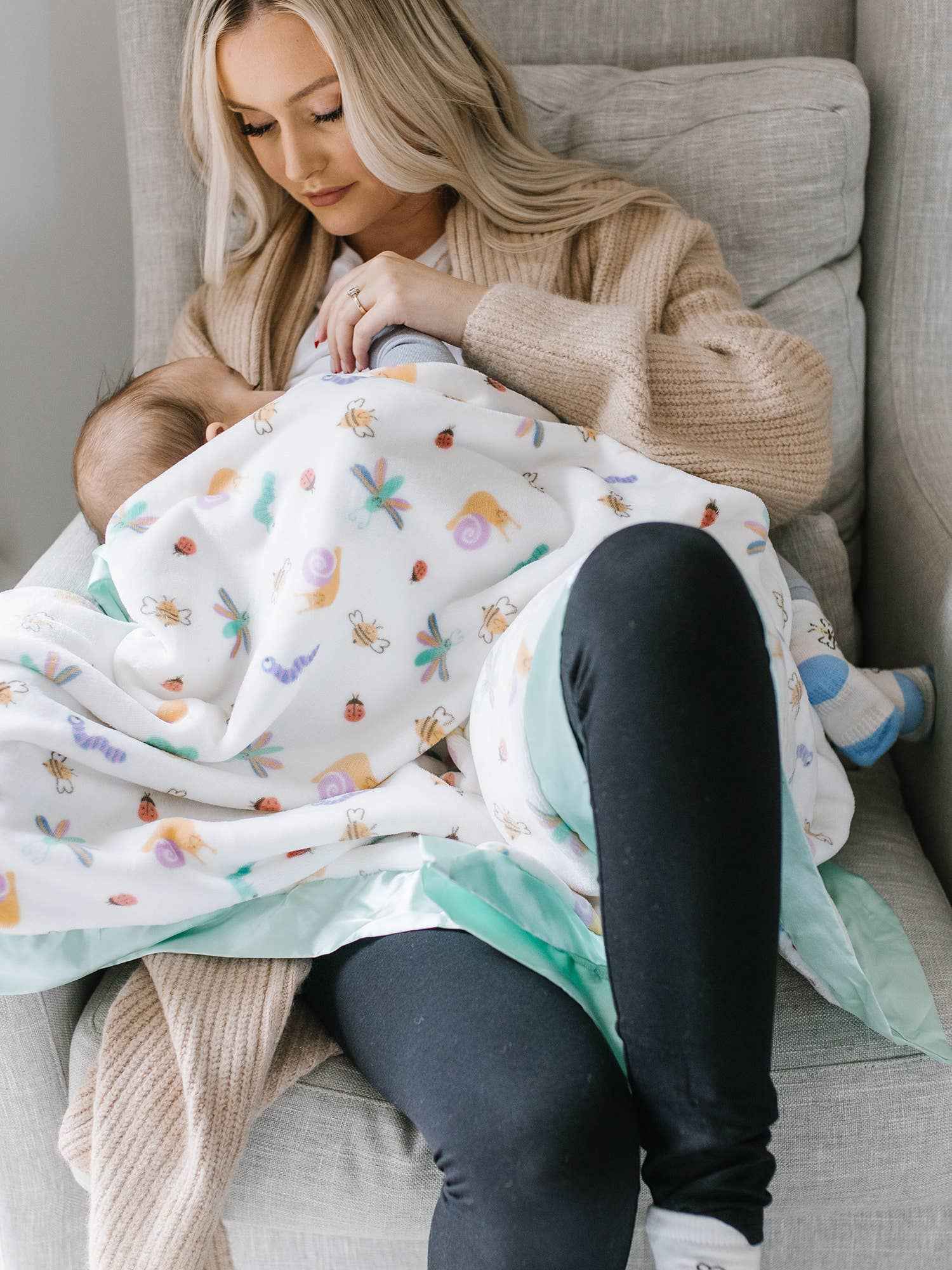 Reversible Baby Blanket  Love Bug - Image 5