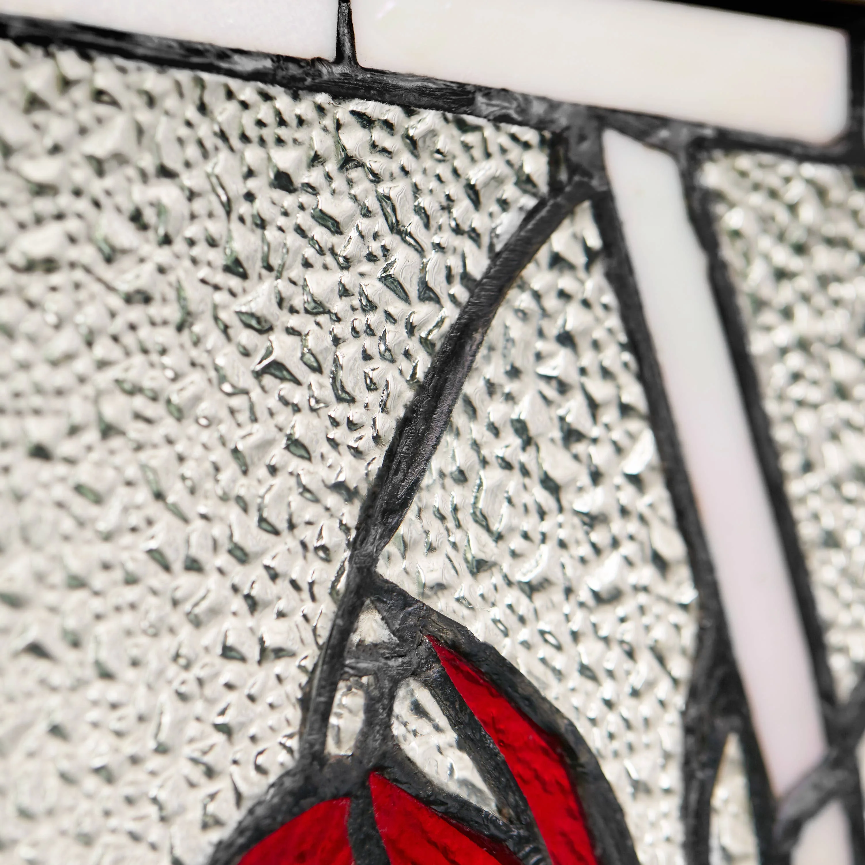 18.5"H Annabelle Red Cardinal Stained Glass Window Panel - Image 11