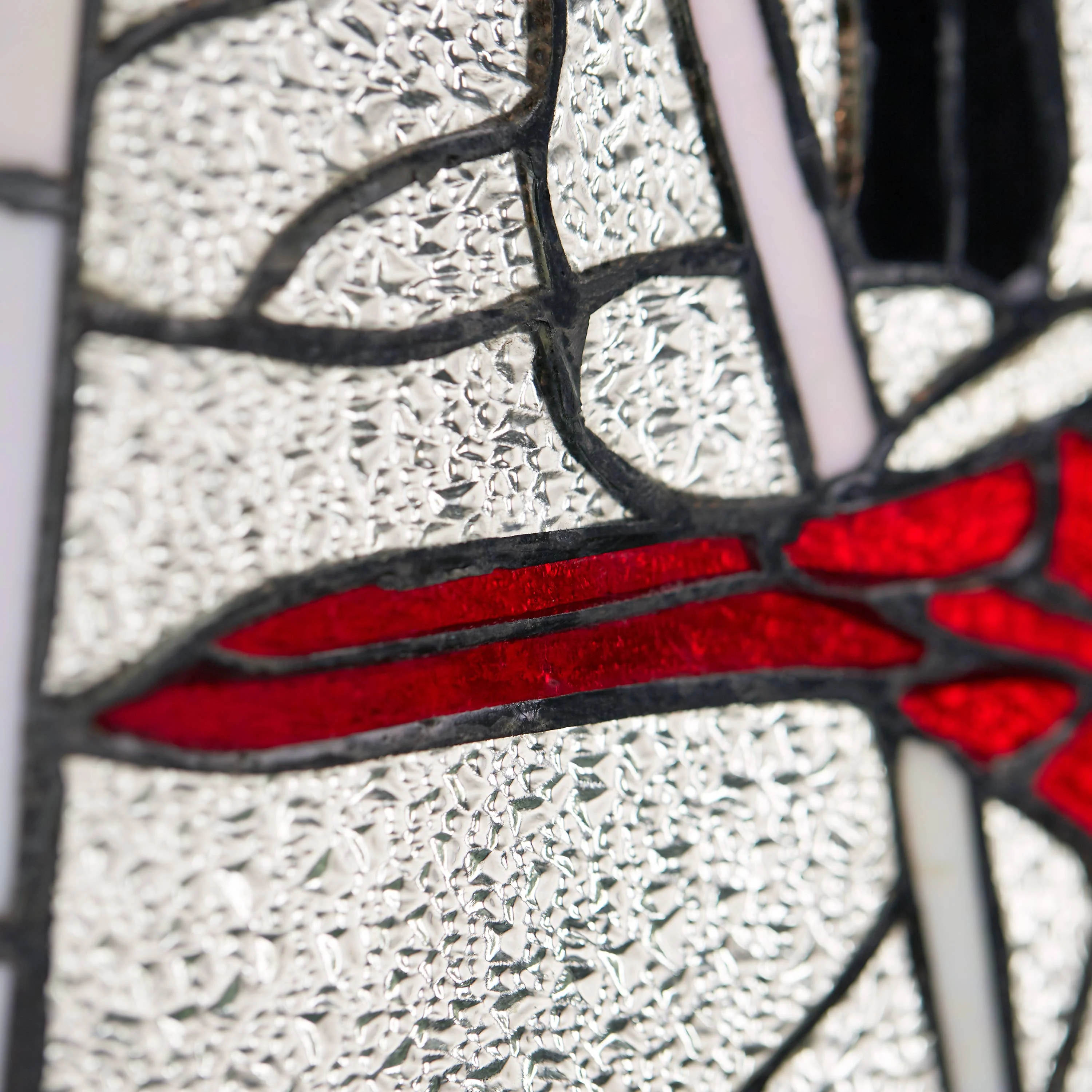 18.5"H Annabelle Red Cardinal Stained Glass Window Panel - Image 13