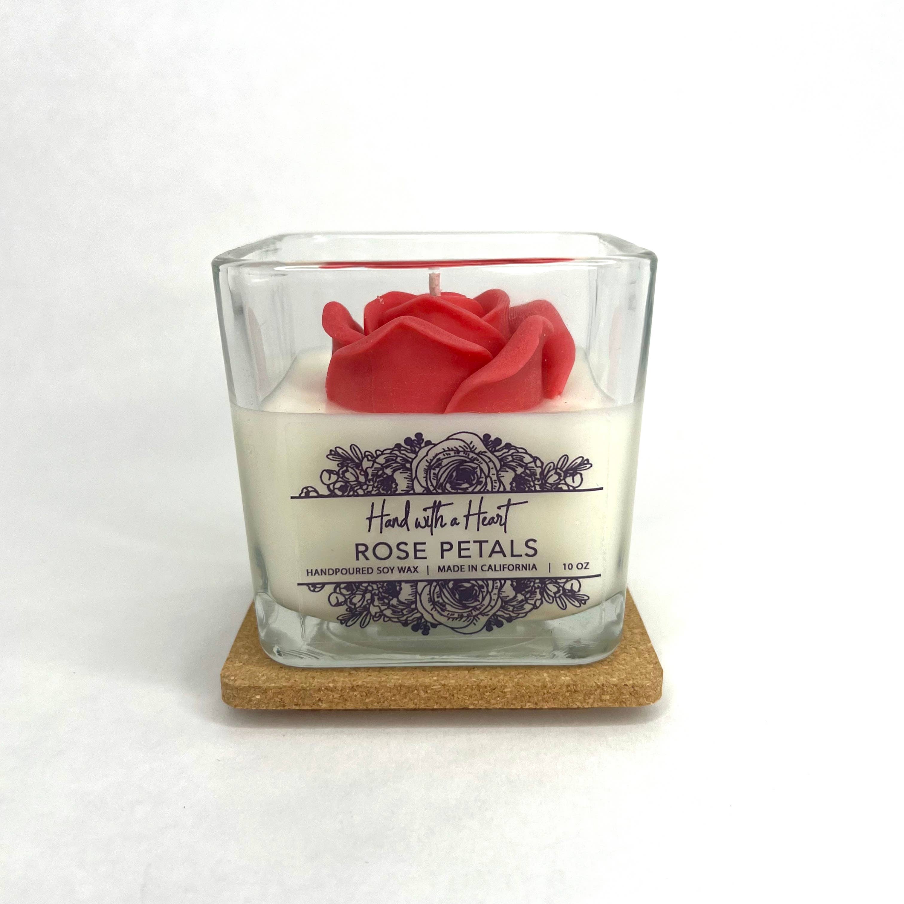Rose Petals Soy Wax Candle - Image 12