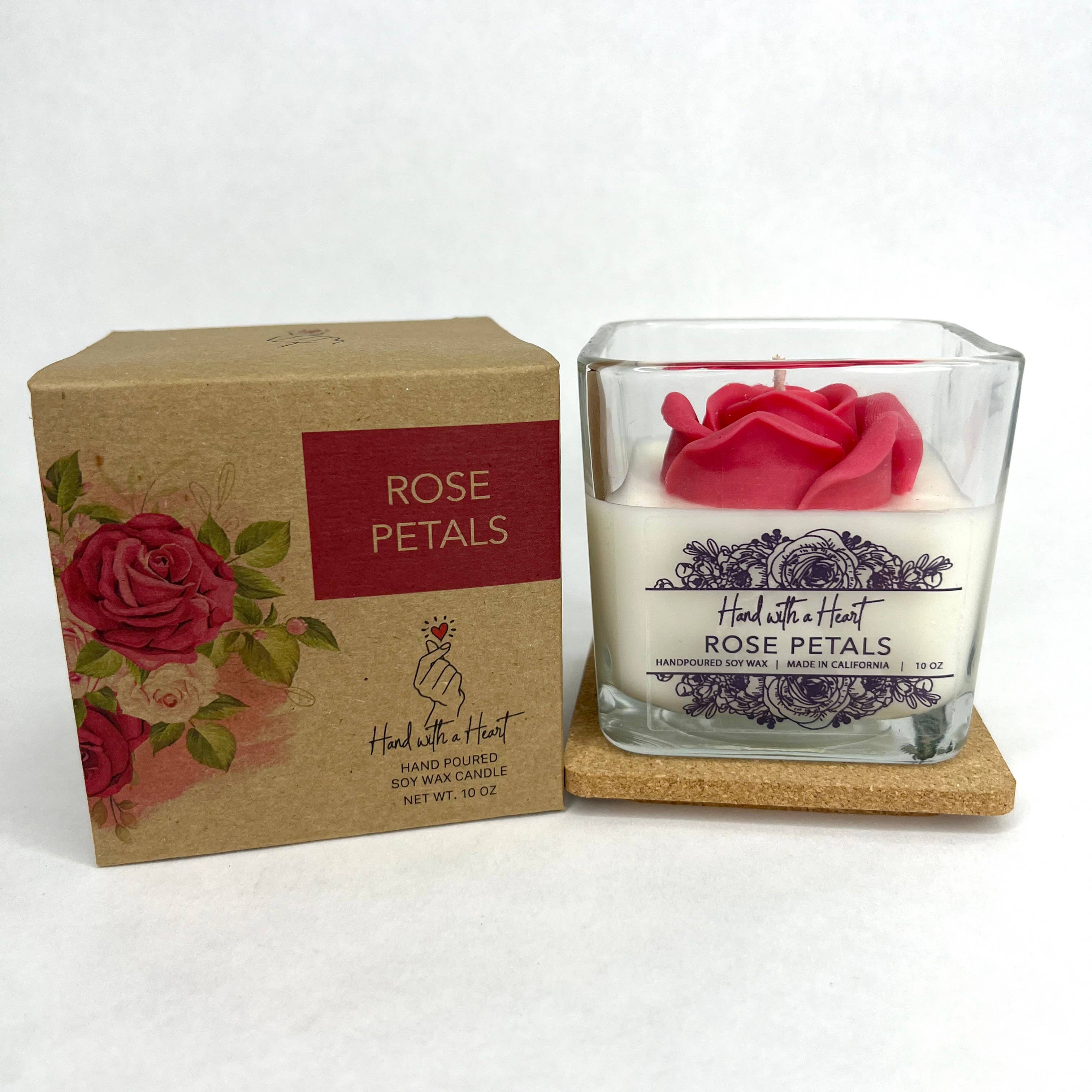 Rose Petals Soy Wax Candle - Image 4