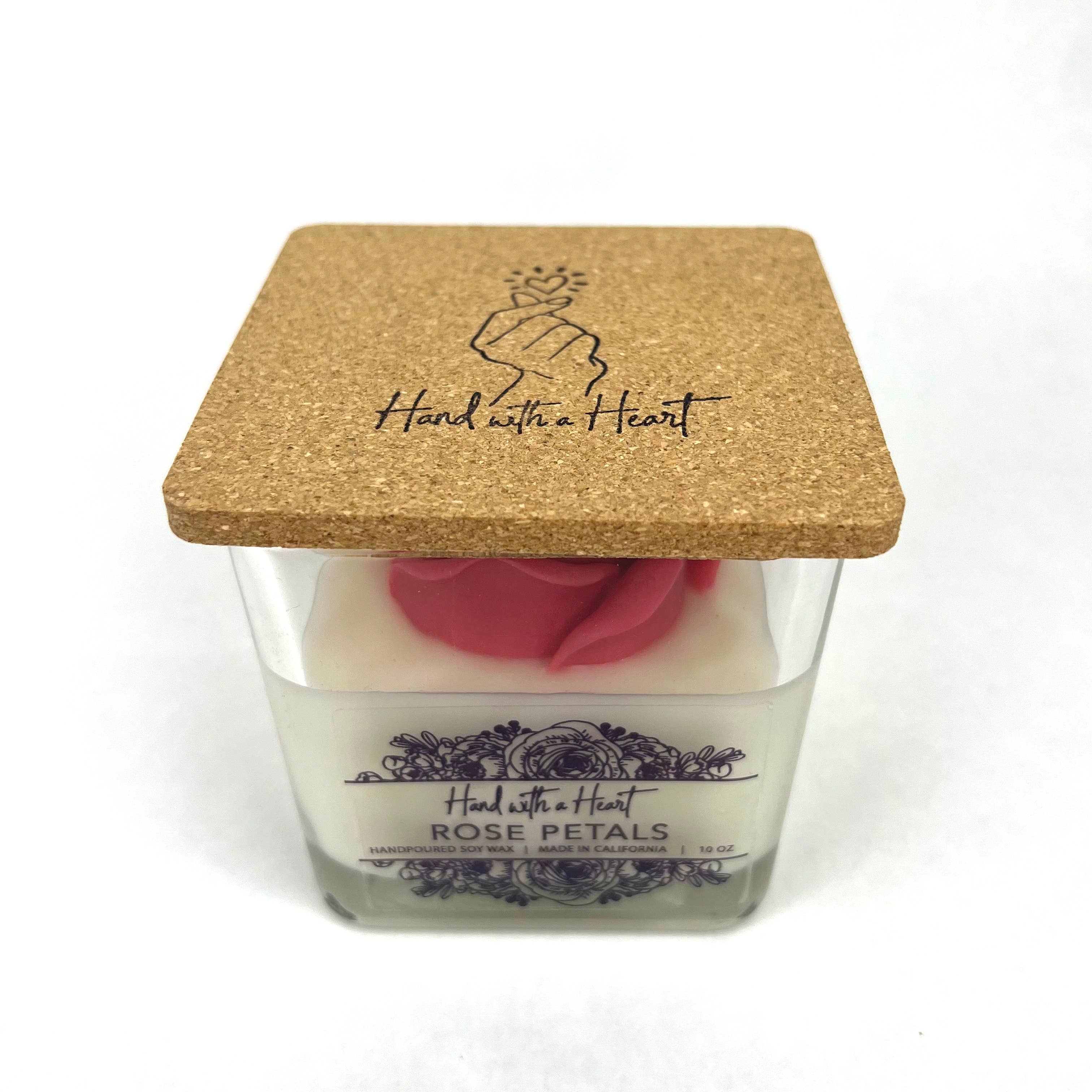 Rose Petals Soy Wax Candle - Image 7