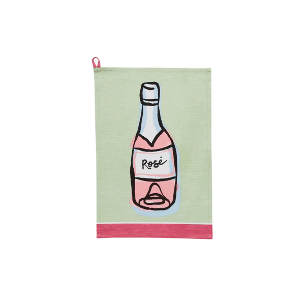 Rose Trim Cocktail Towel