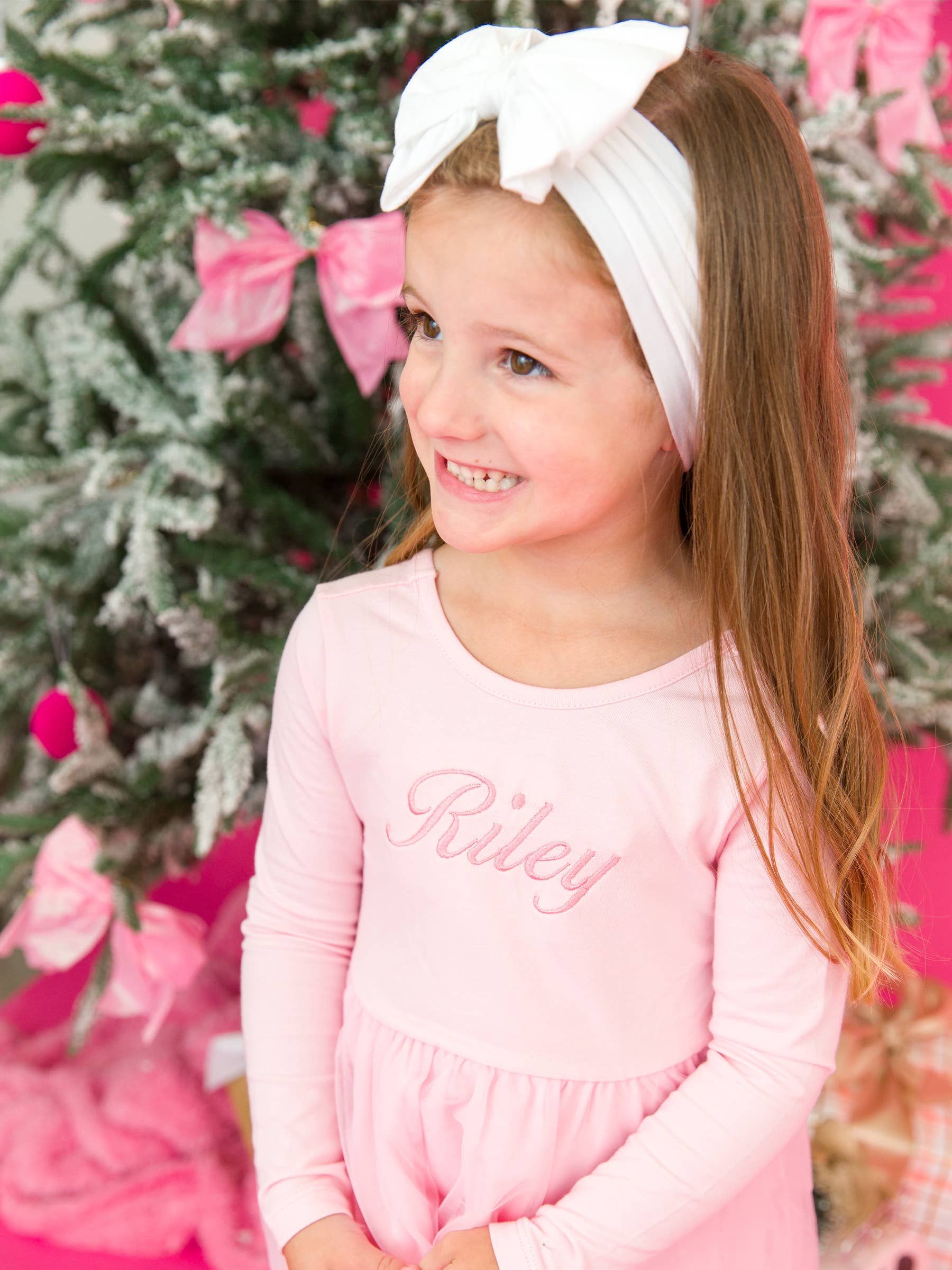 RuffleButts + RuggedButts - Girls Pink Long Sleeve Tulle Twirl Dress - Image 8