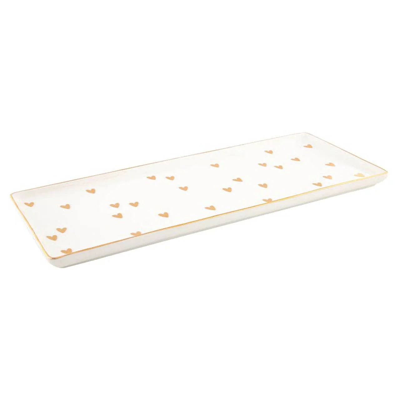 Ceramic Tray - Gold Foil Hearts - Image 2