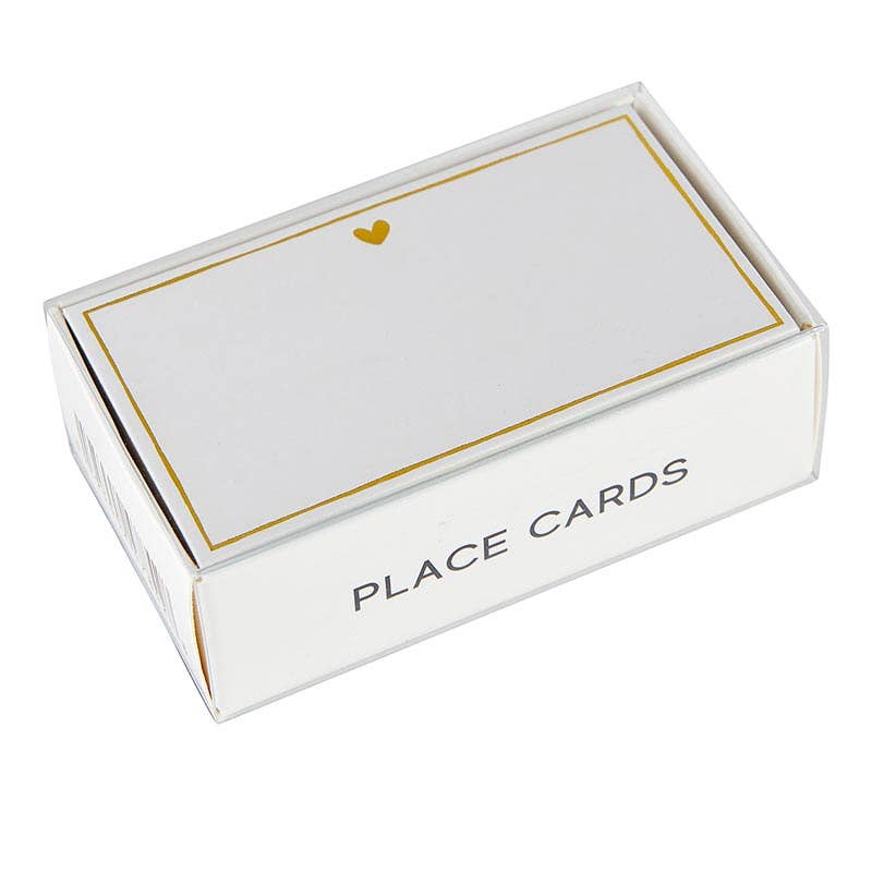 Gold Foil Place Cards - Heart - Image 3