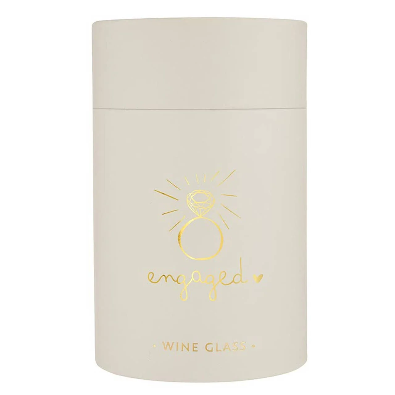 Gold Foil Stemless Wine Glass - Engaged - Image 3
