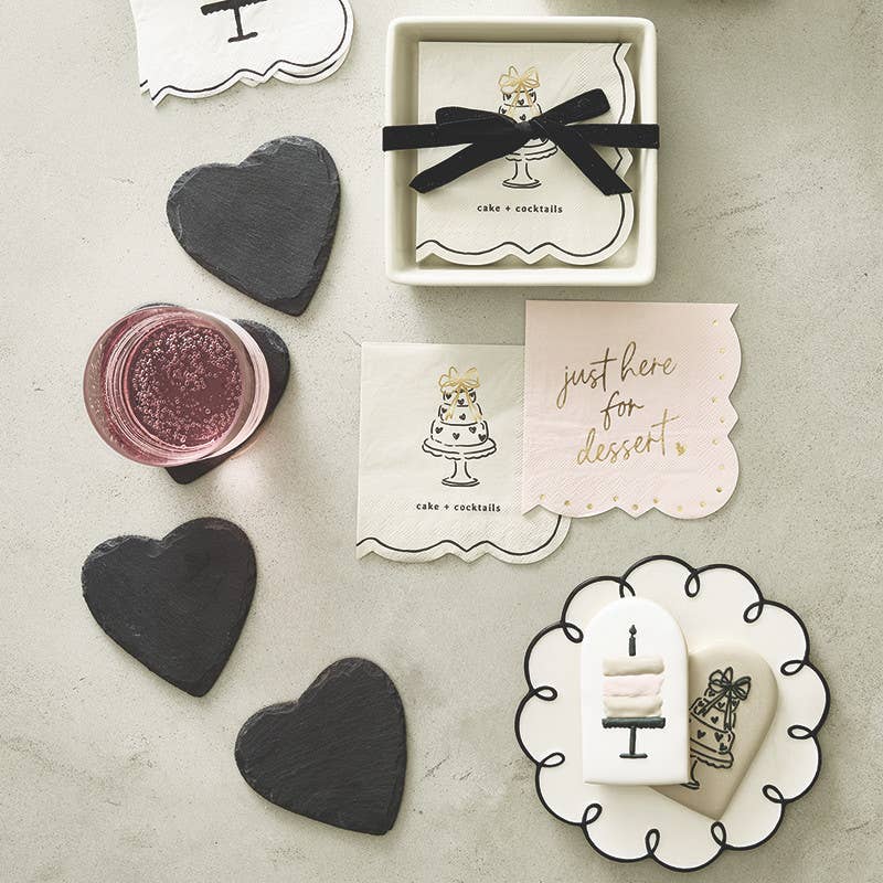 Heart Slate Coasters - Set of 4 - Image 3