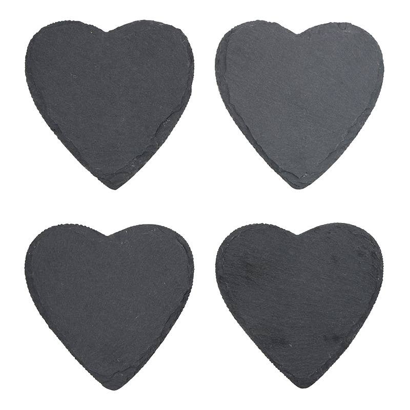 Heart Slate Coasters - Set of 4 - Image 5