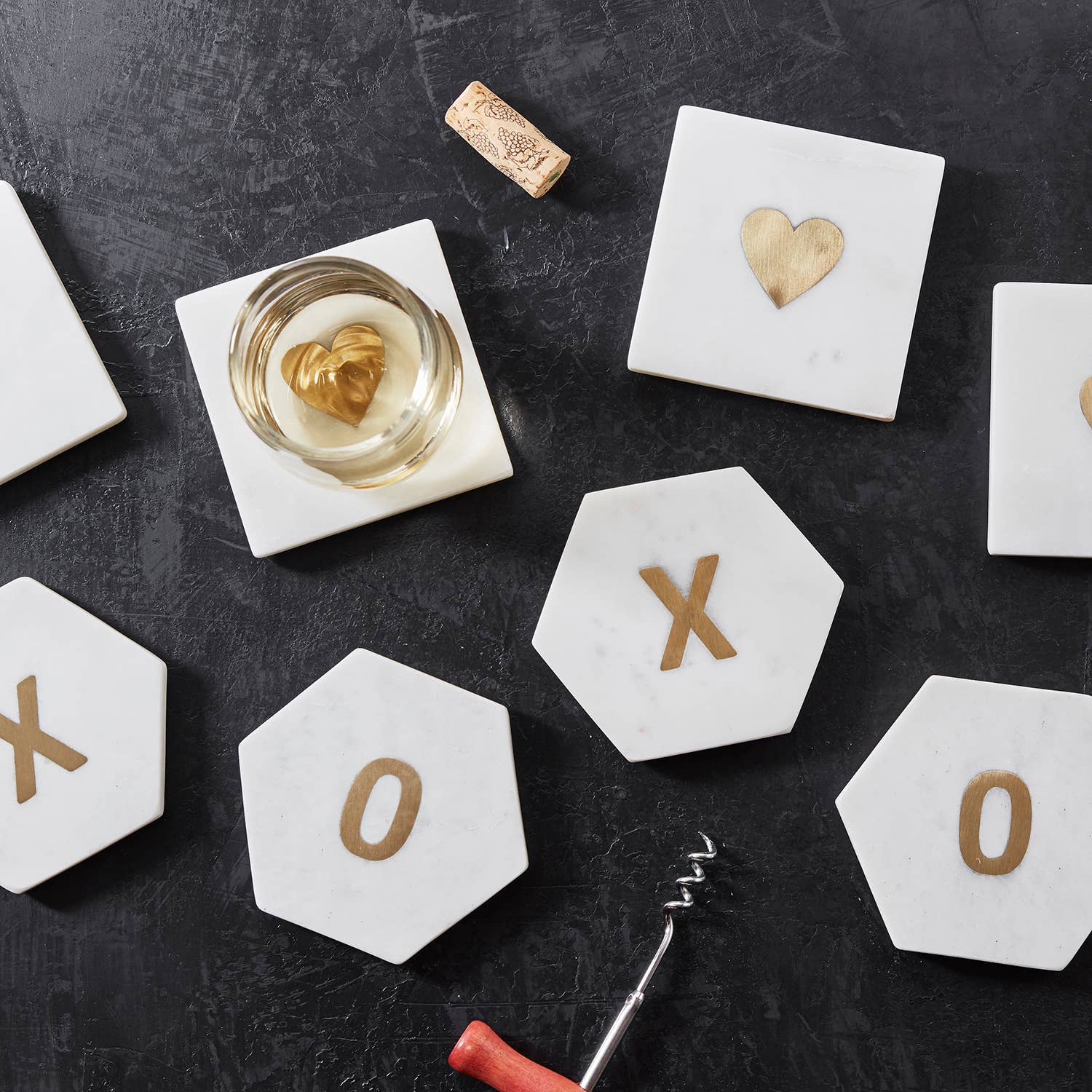 Marble Coasters - Hearts - Image 3