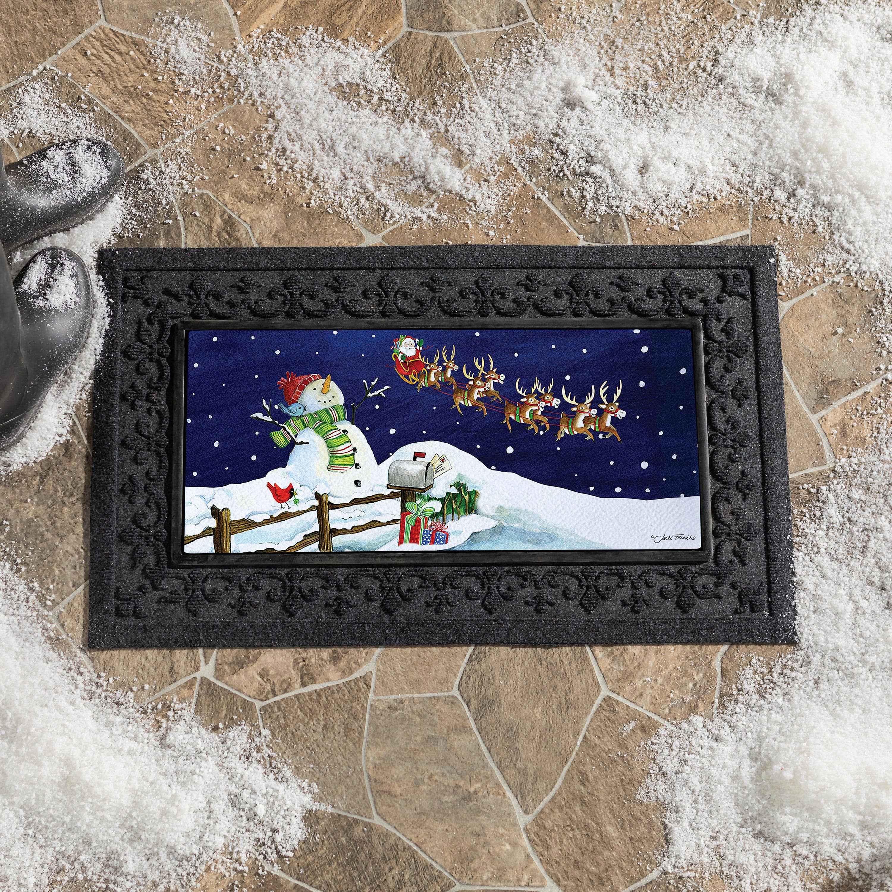 Santa & Snowman Sassafras Switch Mat - Image 2