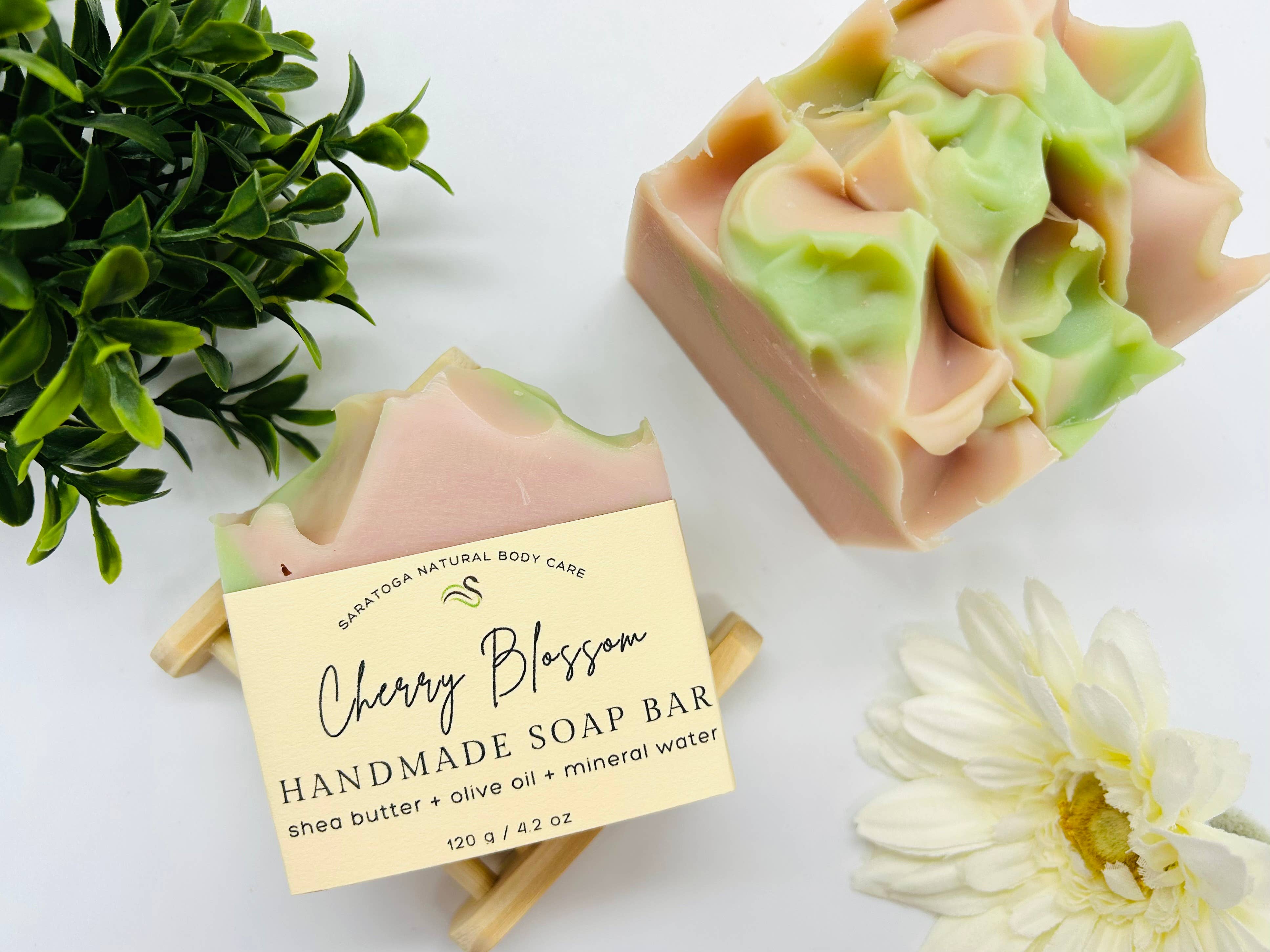Cherry Blossom Handmade Soap Bar VEGAN COLD PROCESS - Image 3