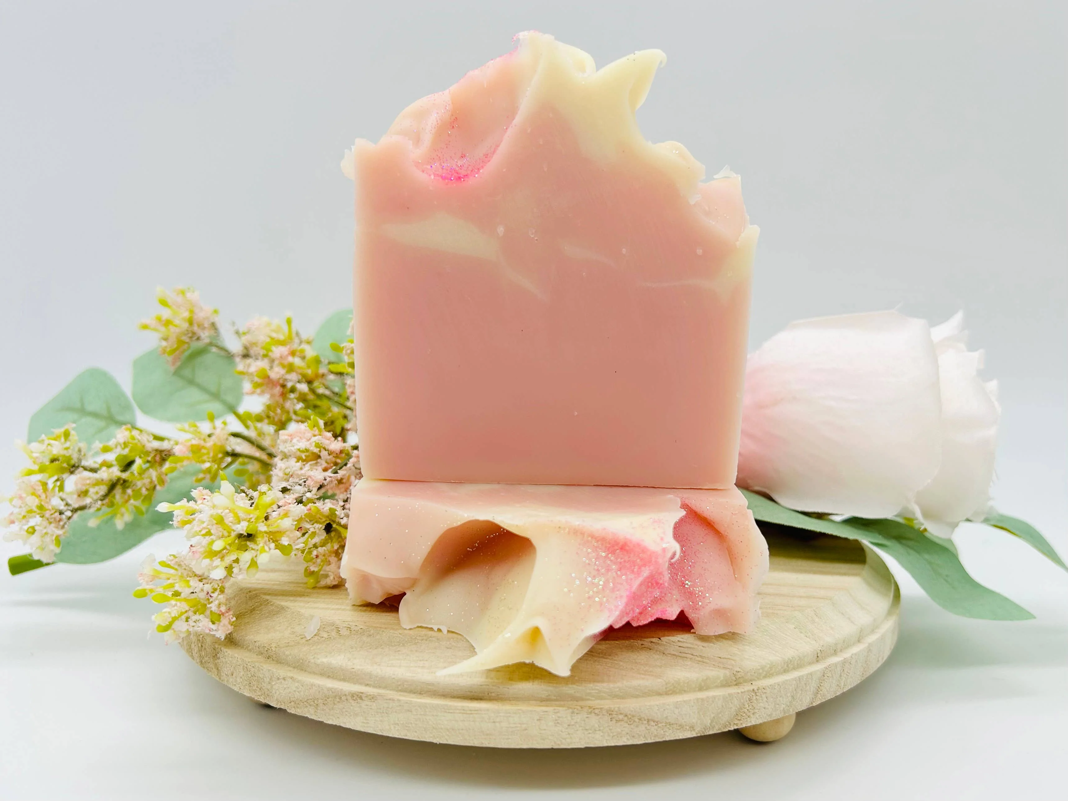 Pink Berry Mimosa Handmade Soap Bar VEGAN COLD PROCESS - Image 2