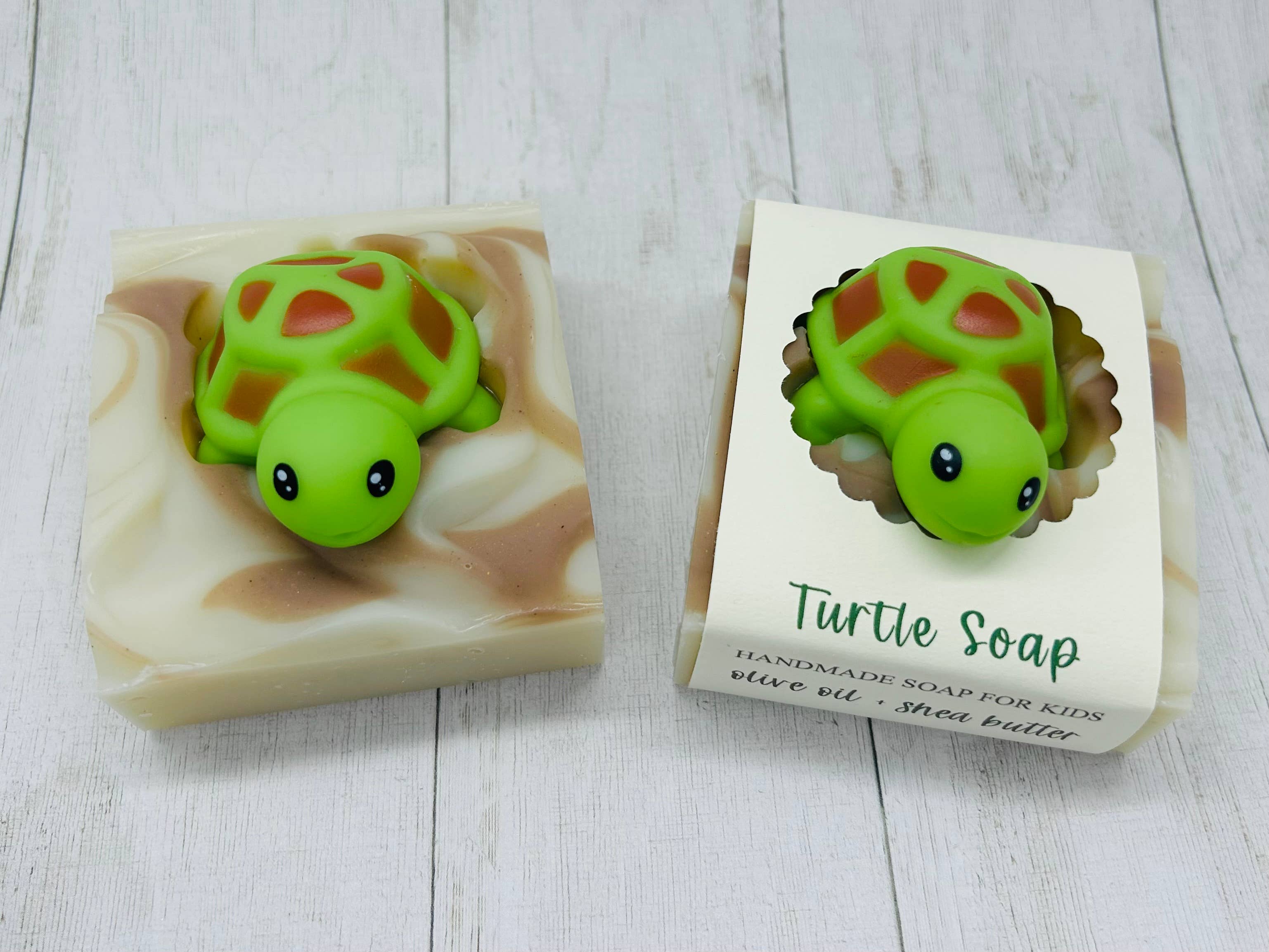 Turtle Handmade Soap Bar for Kids VEGAN COLD PROCESS - Image 3