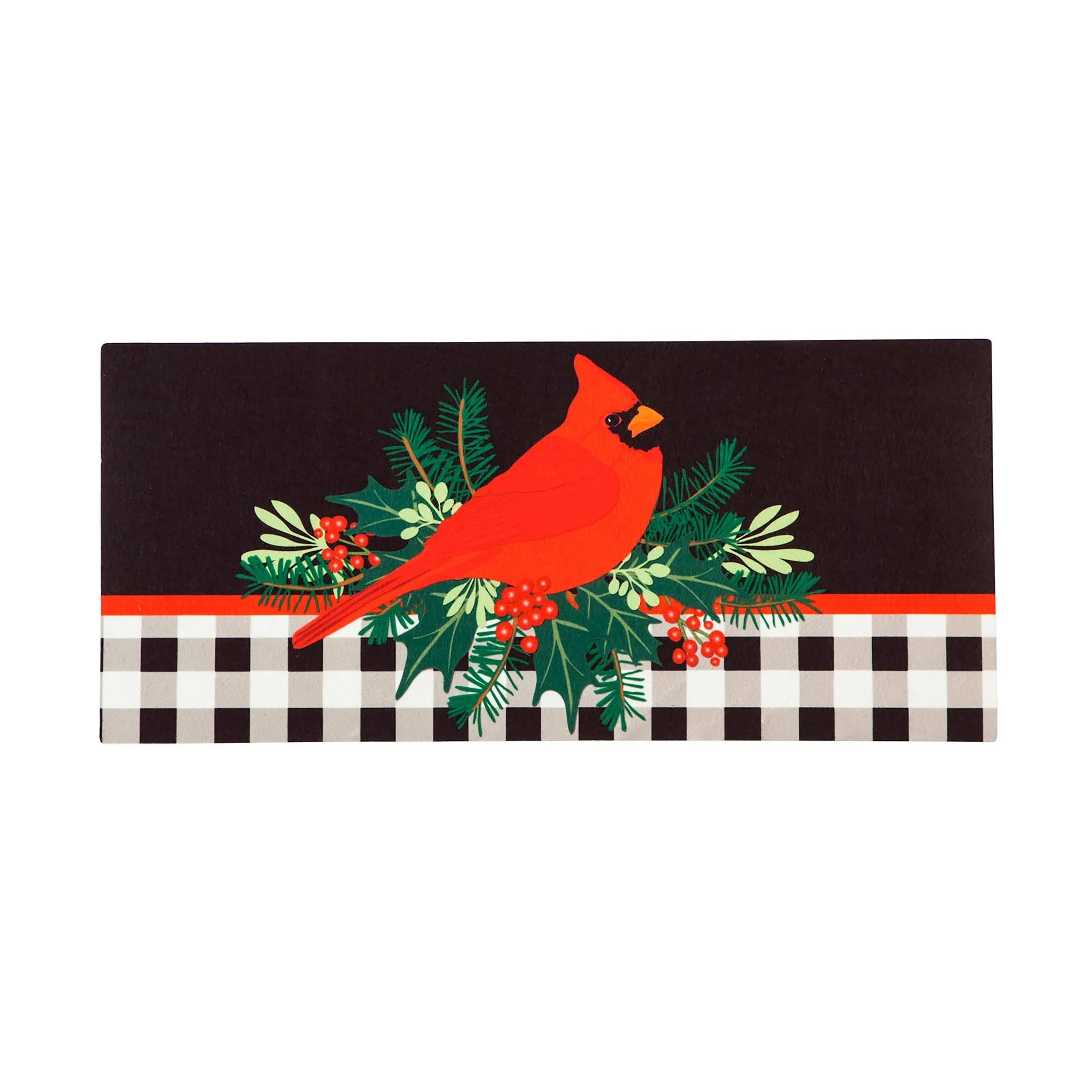 Sassafras Merry Christmas Cardinal Switch Mat