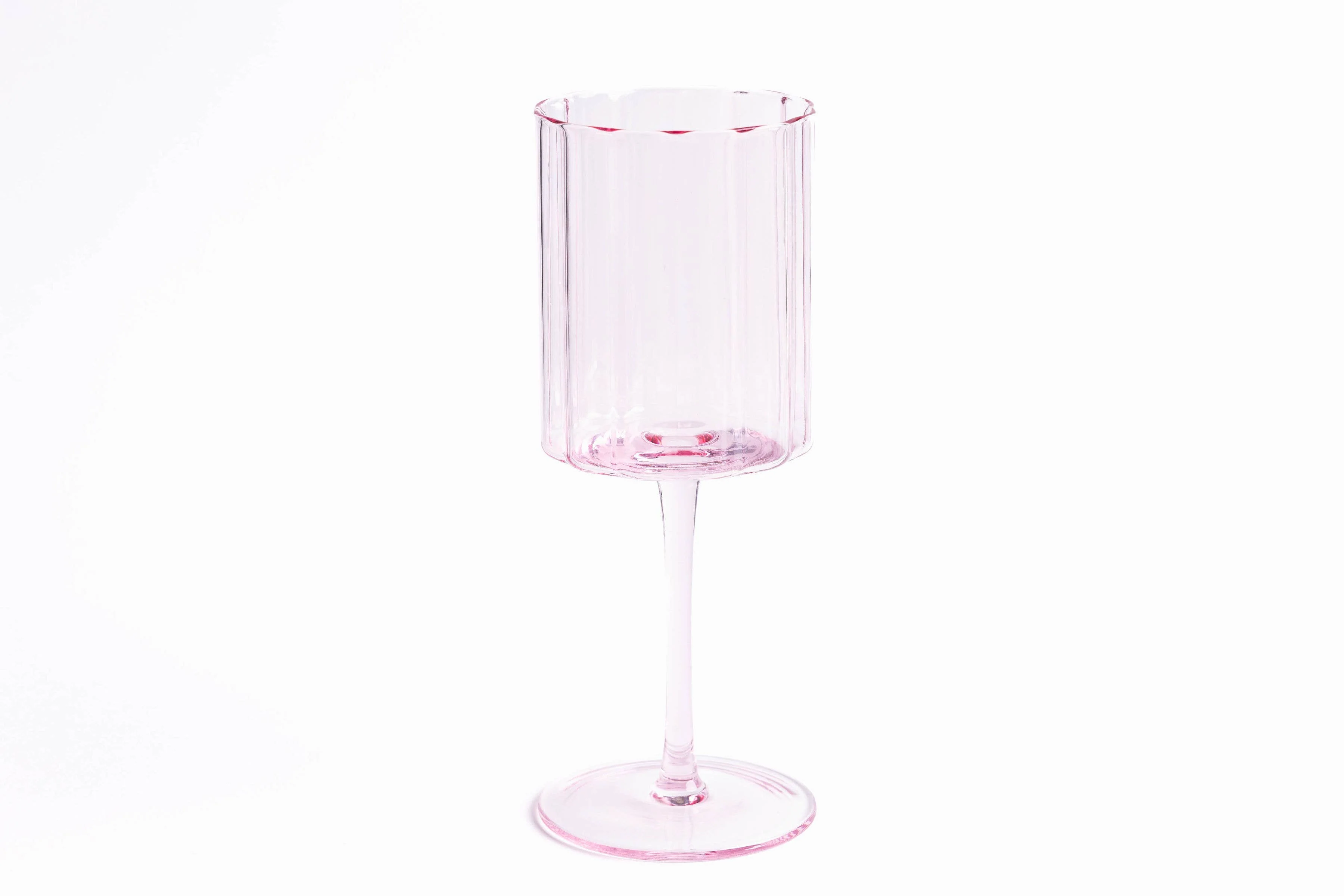 Scalloped Rim Fluted Wine Glass, Set of 4 - Image 6