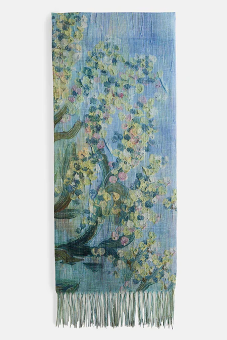 Scenic 2-in-1 Scarf - Flower Branch