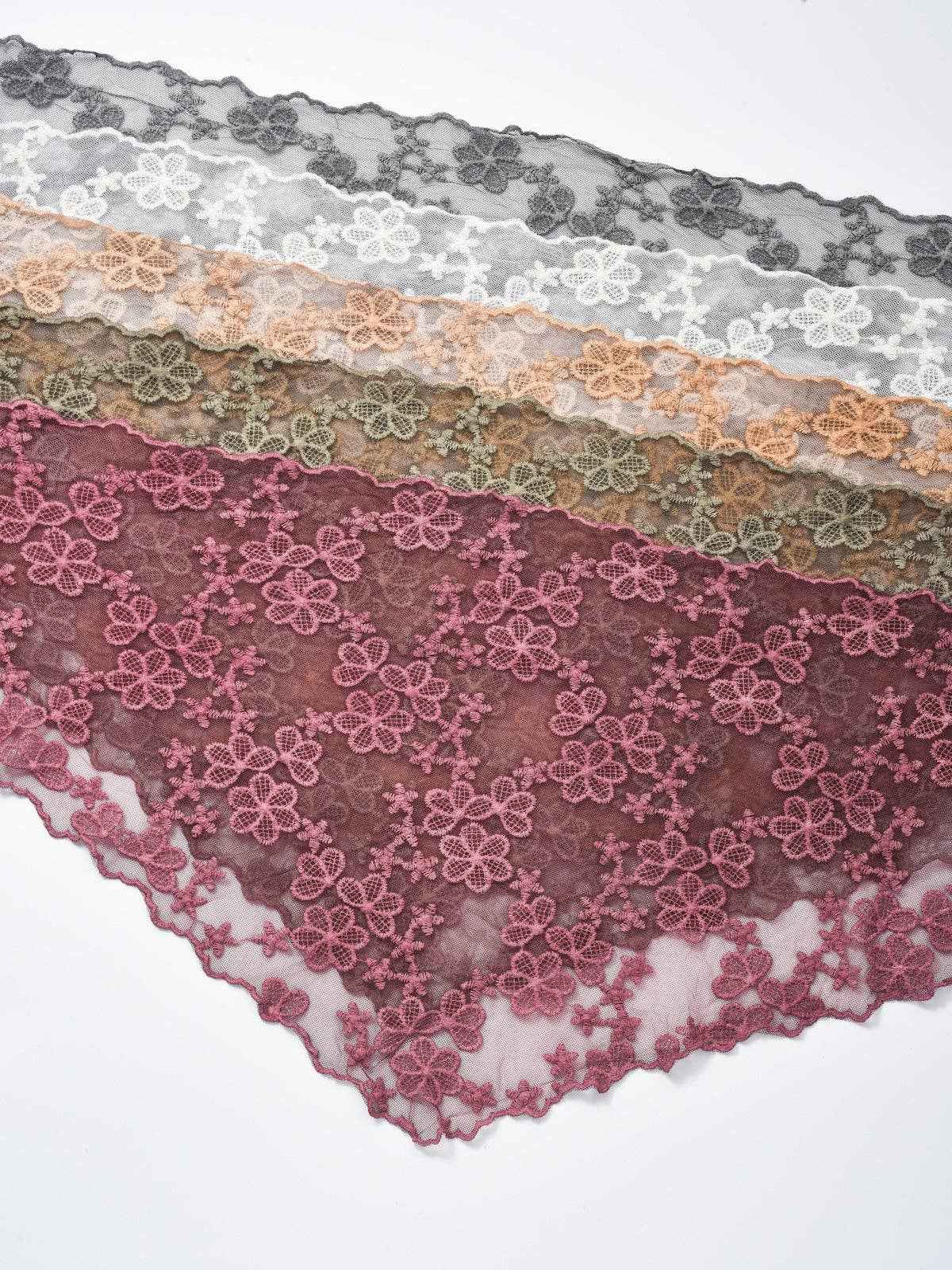 Embroidered Lace Shawl Scarf -Assorted Sold Separately - Image 4