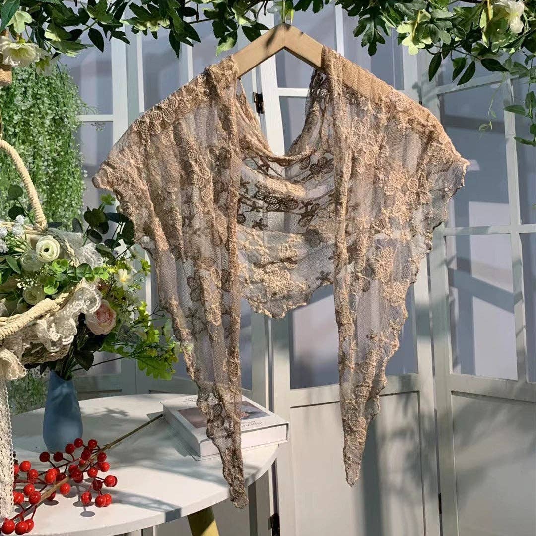 Embroidered Lace Shawl Scarf -Assorted Sold Separately - Image 8