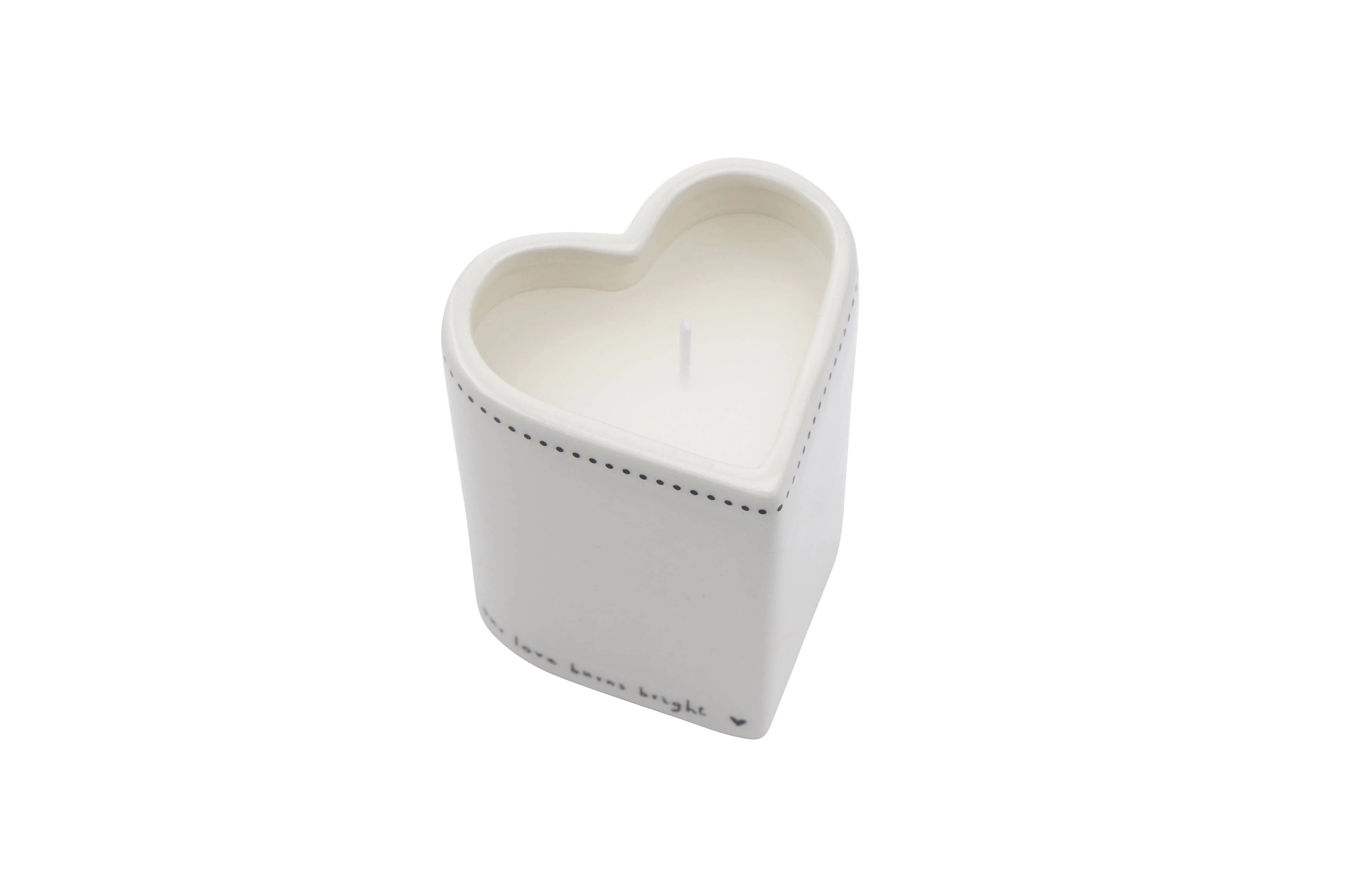 Send With Love Heart Shaped Vanilla Candle In Gift Box - Image 3