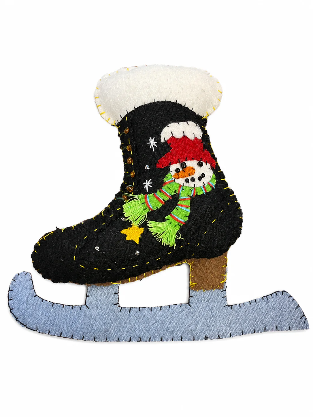Ice-Skate Snowman Ornament