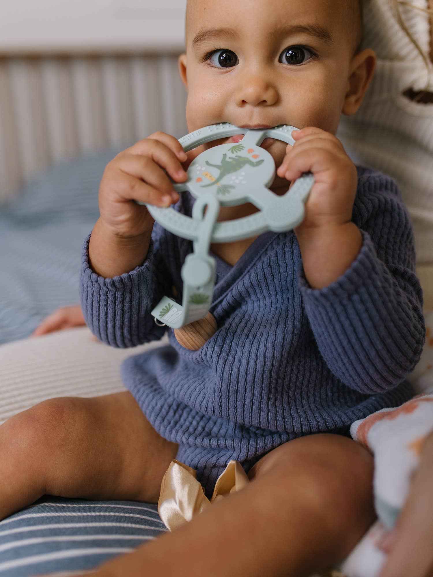 Silicone Teether Ring with Detachable Clip Roarsome - Image 5